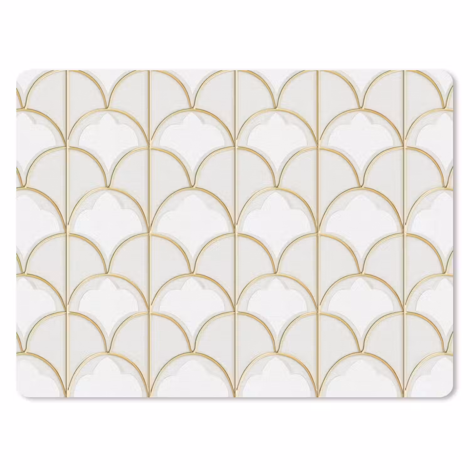 Mozaïek - Bogen - Goud muismat rubber klein 262 -3d