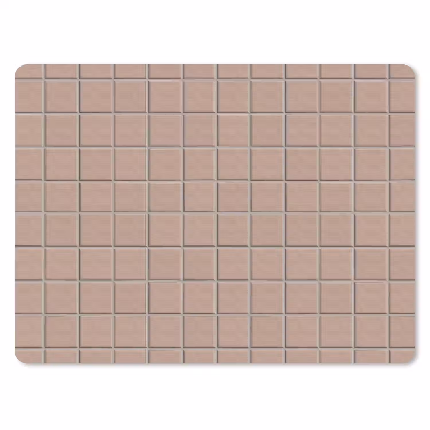 Patroon - Tegel - Oudroze muismat rubber klein 262 -3d