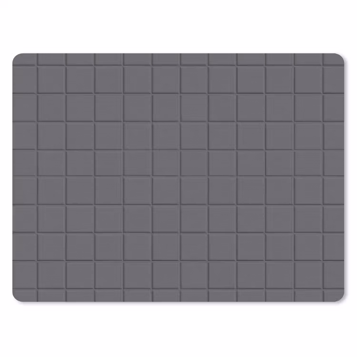 Patroon - Tegel - Grafiet - Grijs muismat rubber klein 262 -3d