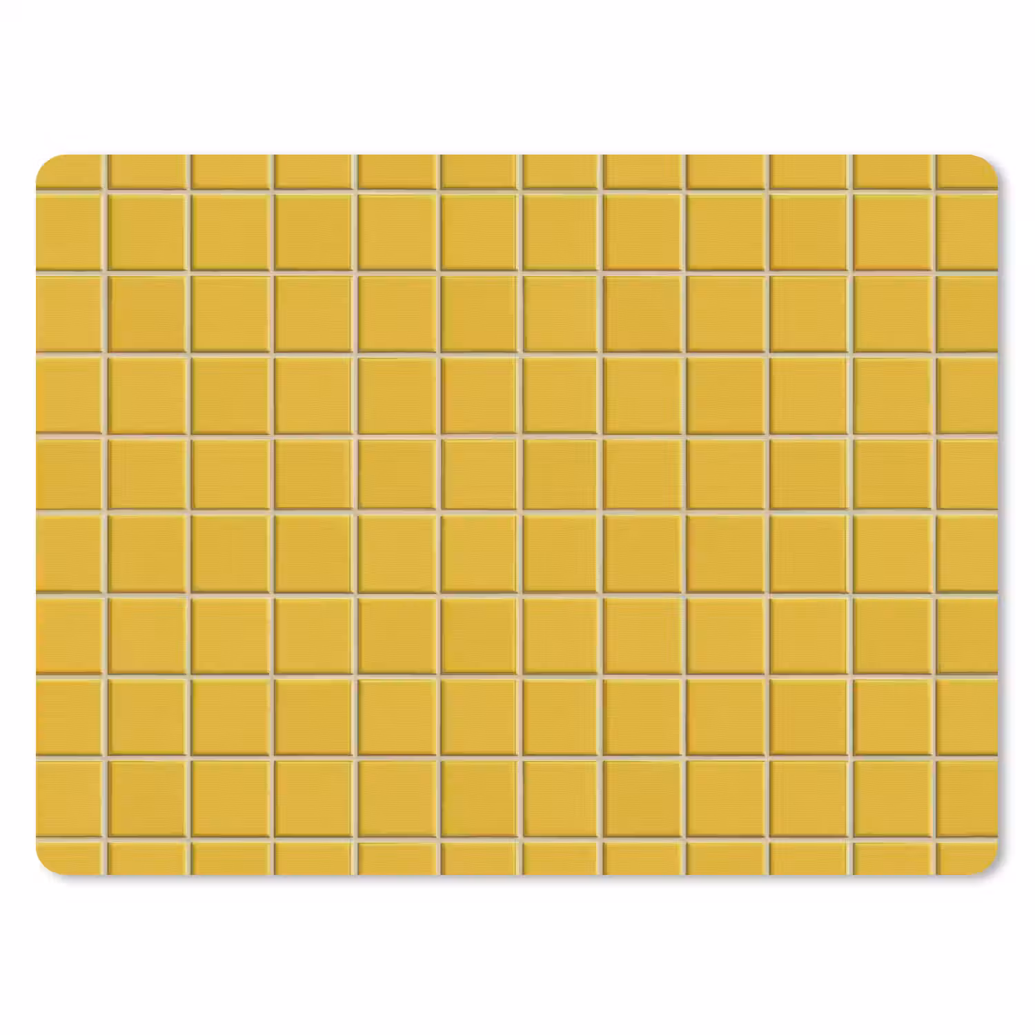 Patroon - Tegel - Okergeel muismat rubber klein 262 -3d