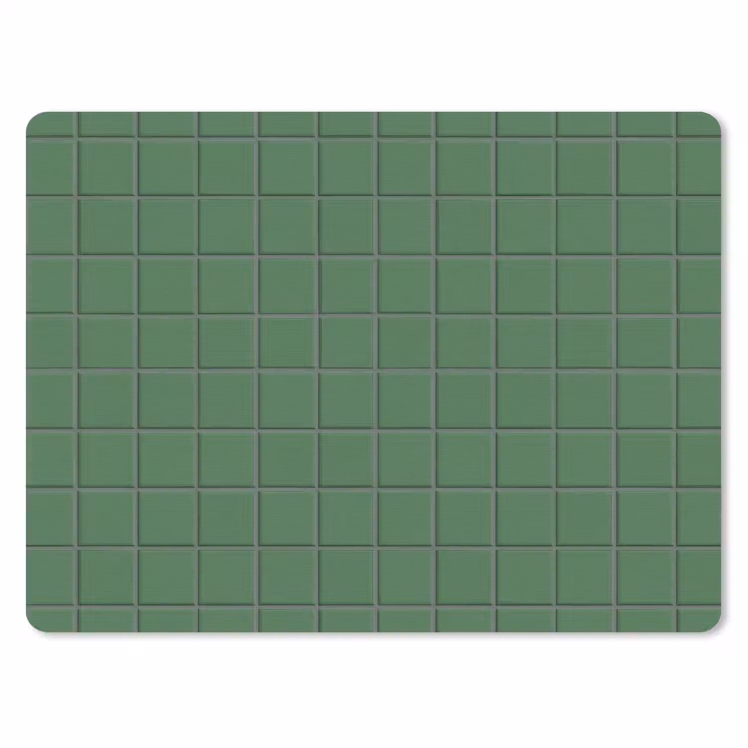 Patroon - Tegels - Groen muismat rubber klein 262 -3d