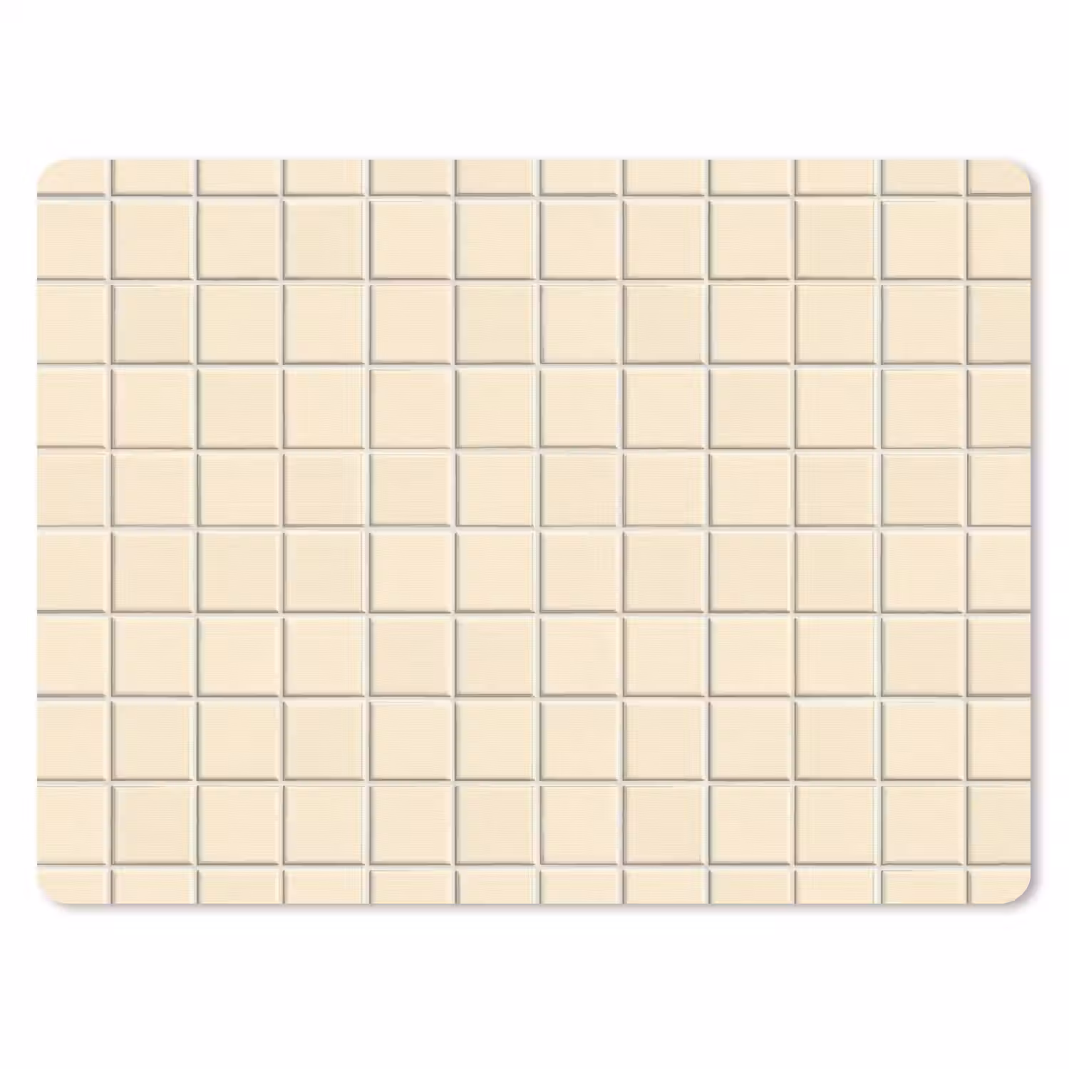 Patroon - Tegels - Gebroken - Wit muismat rubber klein 262 -3d