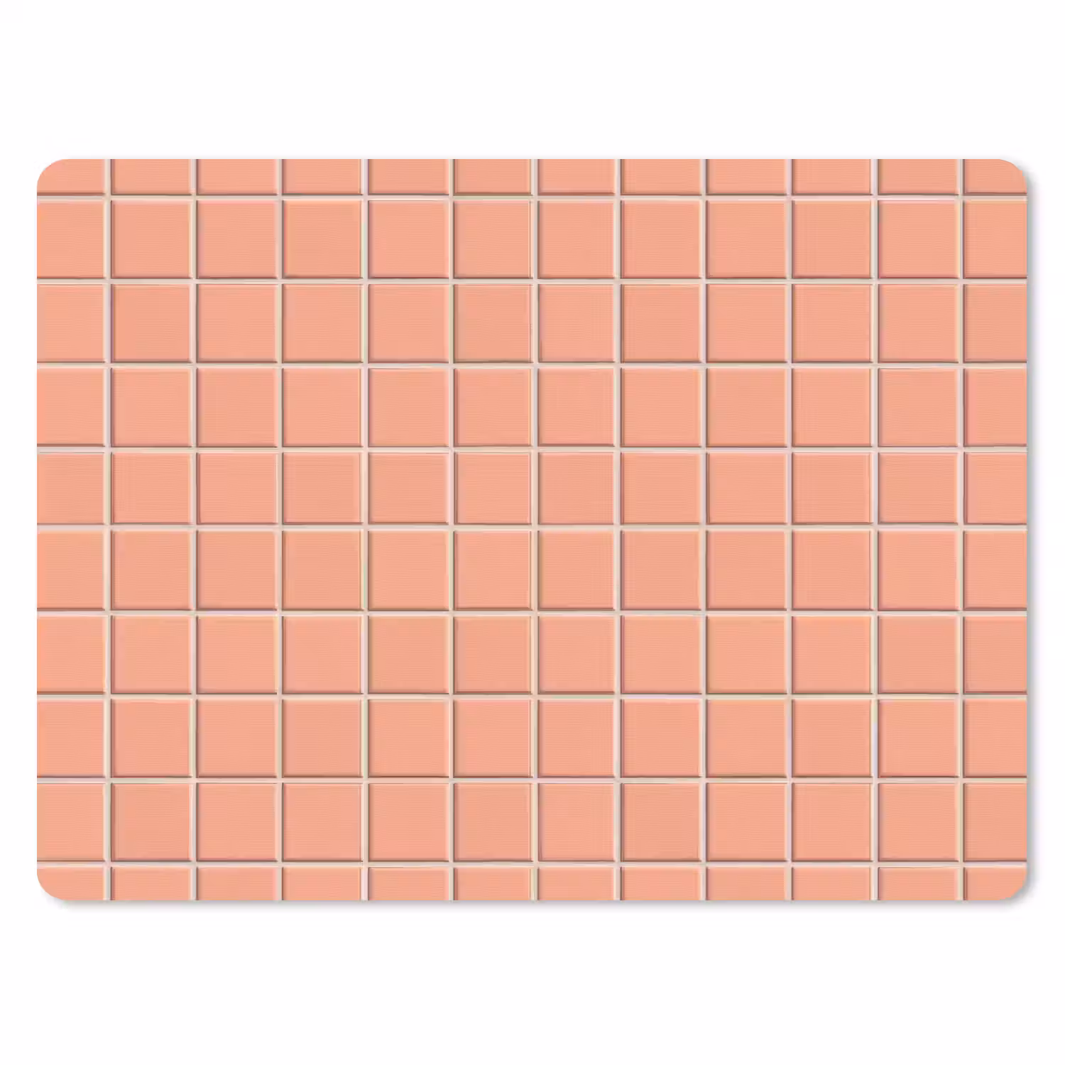 Patroon - Tegels - Perzik muismat rubber klein 262 -3d
