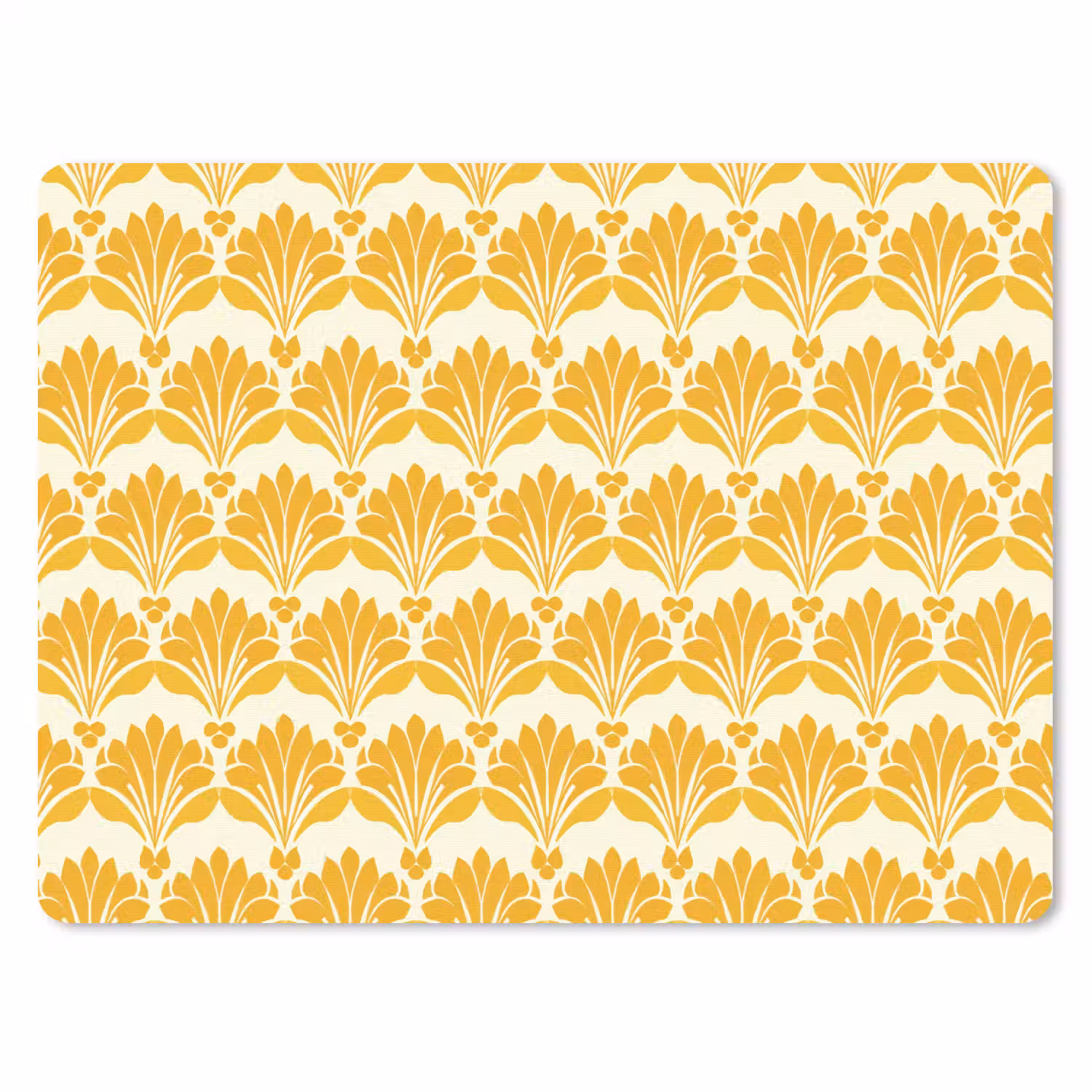 Patroon - Motief - Geel muismat rubber klein 262 -3d