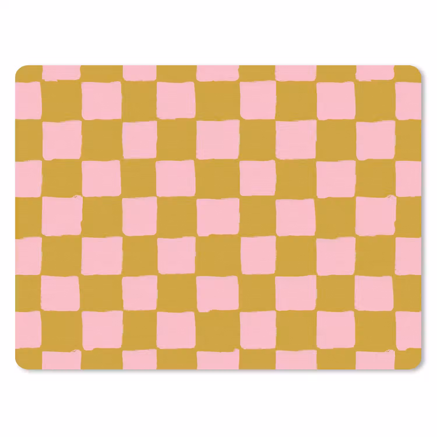 Patroon - Vierkant - Roze muismat rubber klein 262 -3d