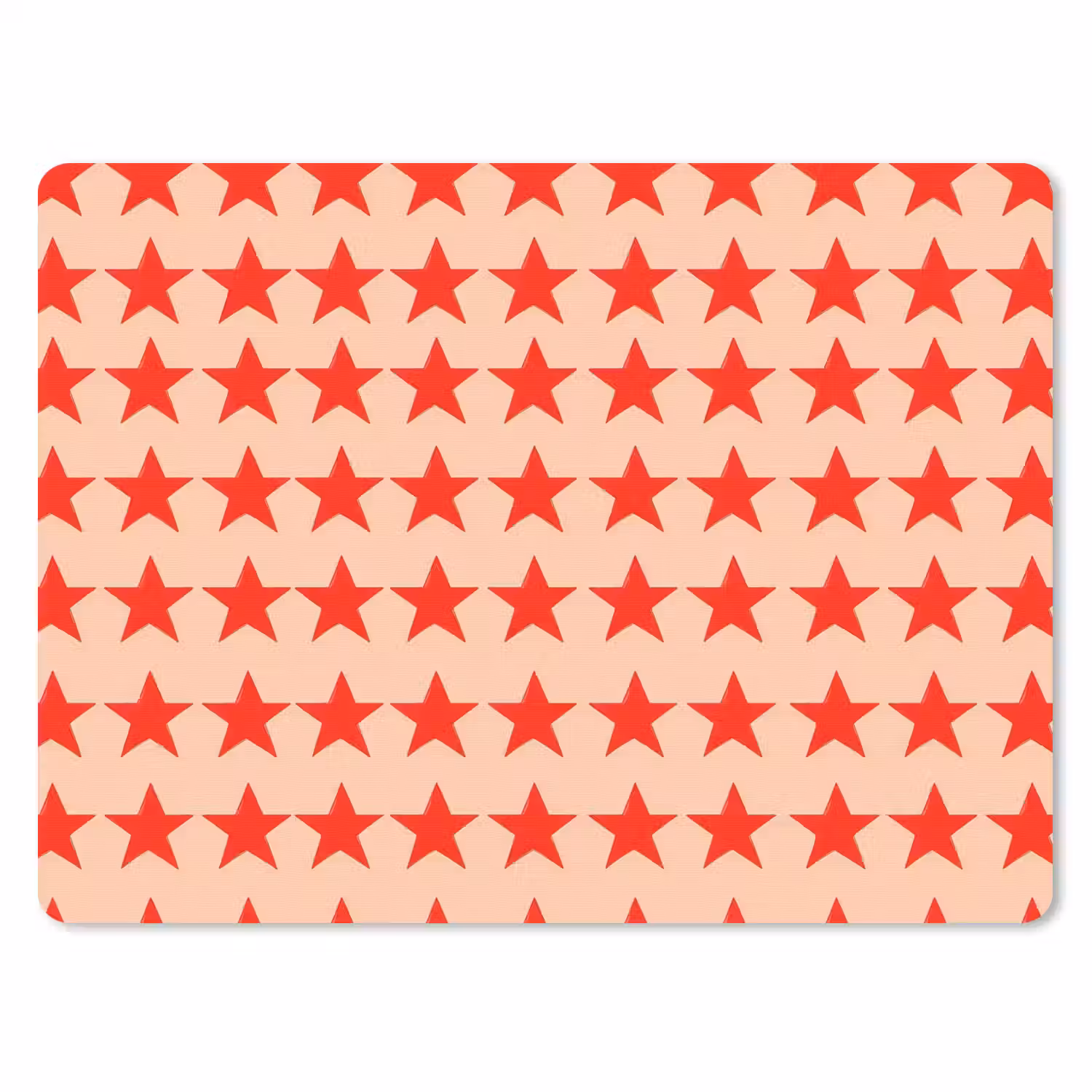 Patroon - Sterren - Rood muismat rubber klein 262 -3d