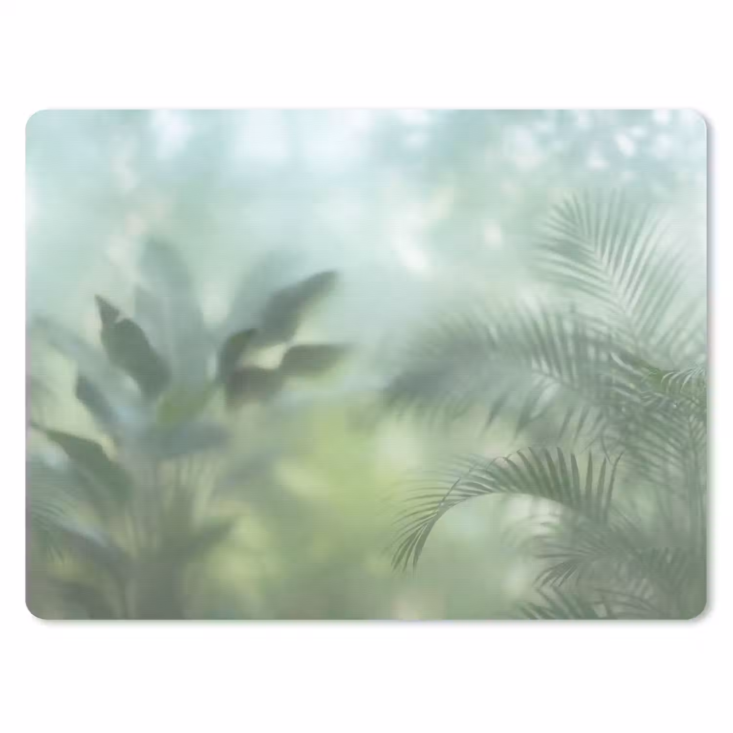 Natuur - Vervaagd - Groen - Abstract - Modern muismat rubber klein -3d