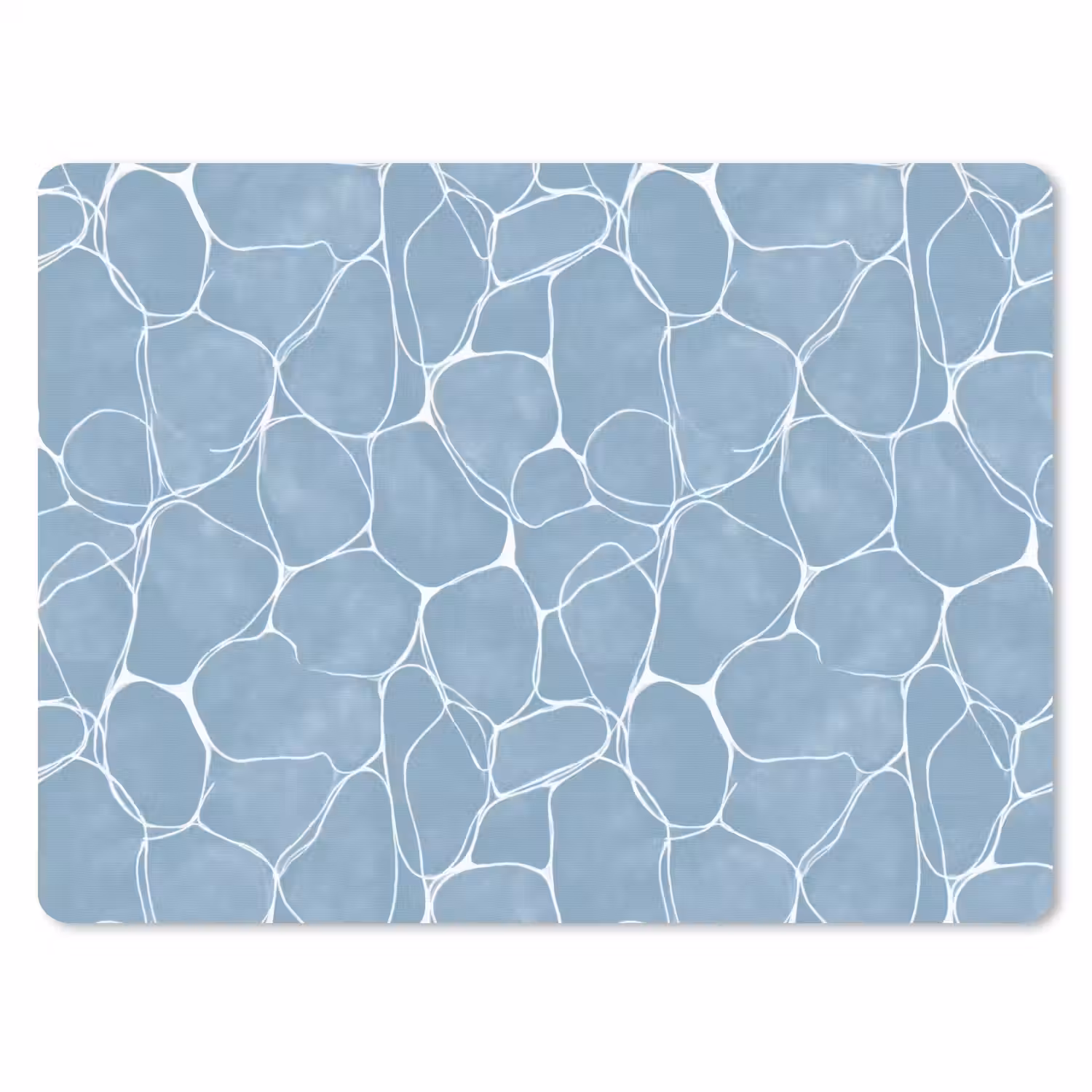 Organisch - Patroon - Blauw muismat rubber klein 262 -3d