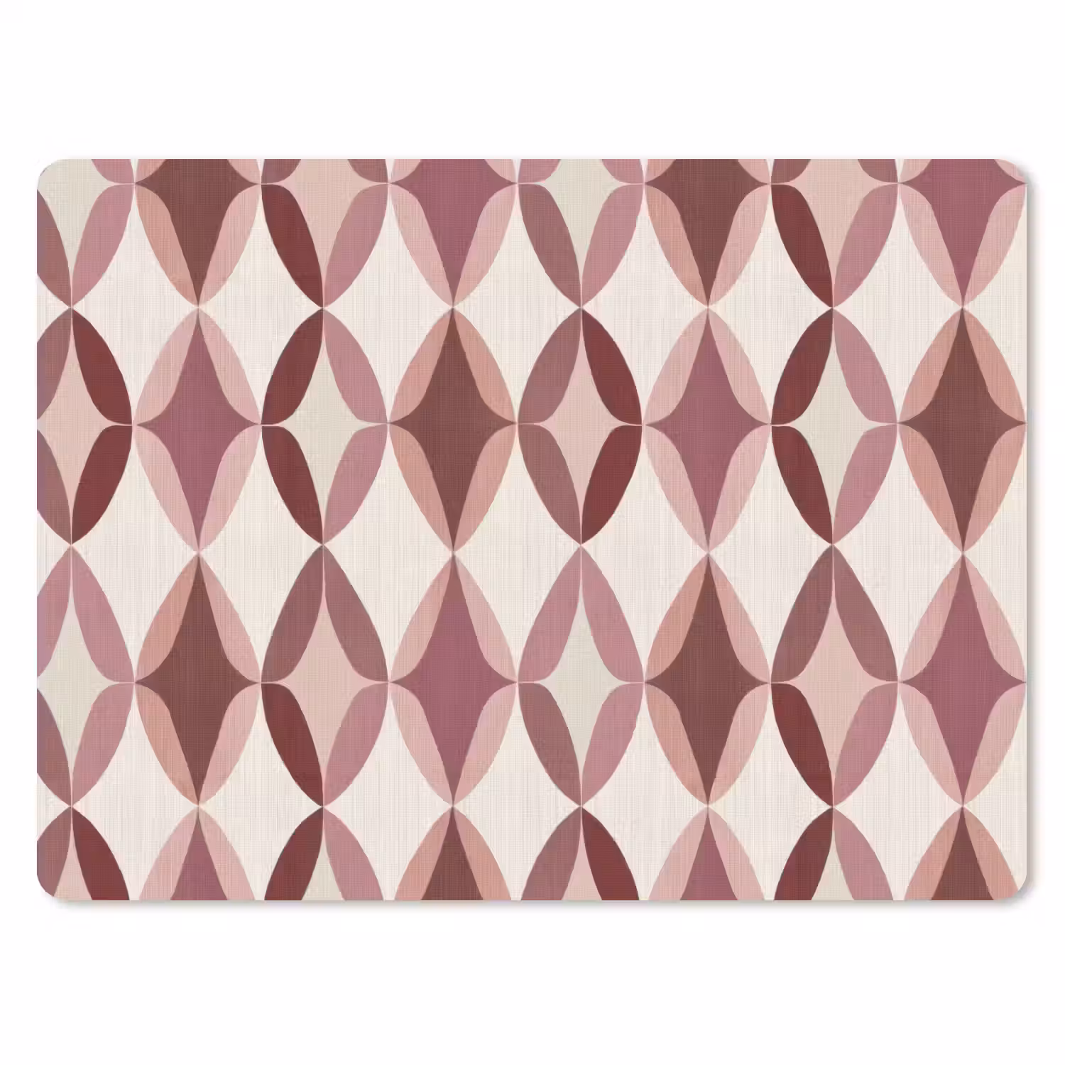 Ovaal - Textuur - Roze muismat rubber klein 262 -3d