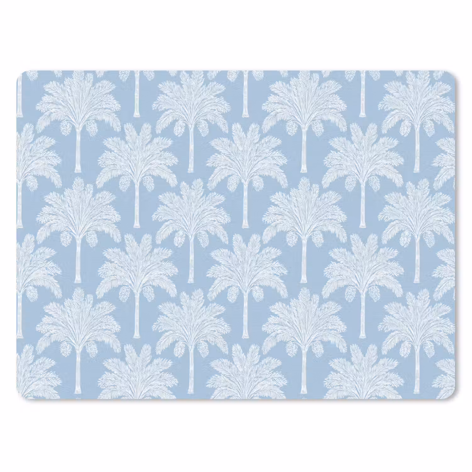 Palmboom - Modern - Blauw muismat rubber klein 262 -3d