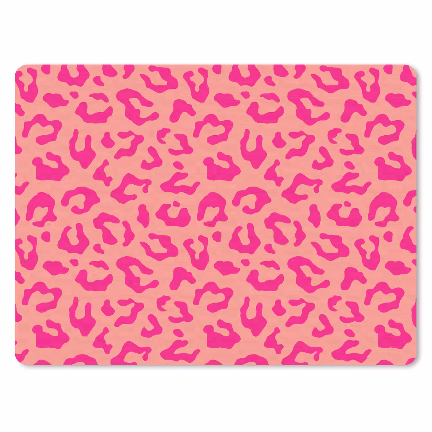 Panterprint - Roze - Dierenprint - Minimalistisch muismat rubber klein -3d