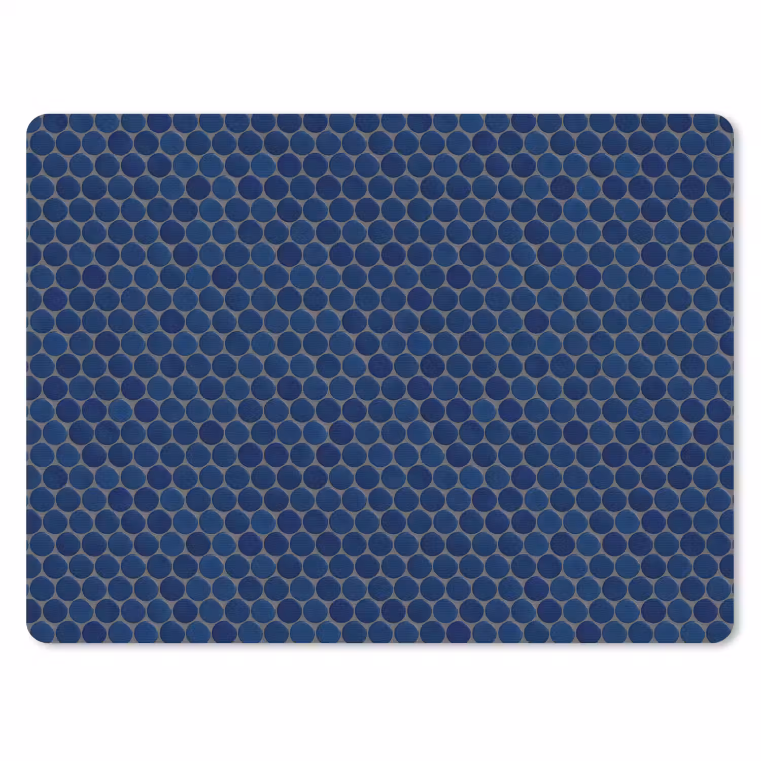 Penny - Mozaïek - Donkerblauw muismat rubber klein 262 -3d