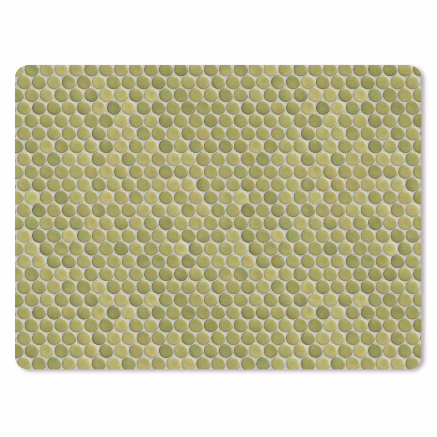 Penny - Mozaïek - Olijfgroen muismat rubber klein 262 -3d