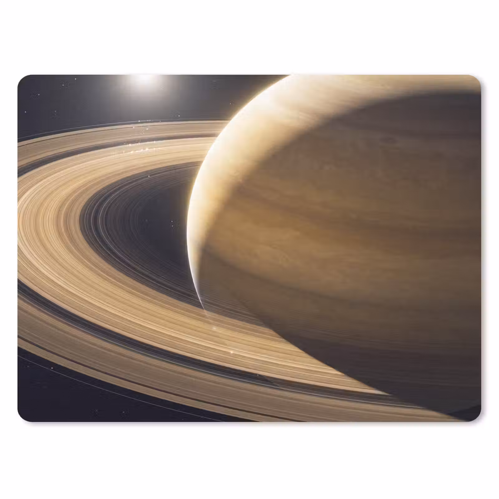 Mauspad - Planet – Ringe – Weltraum - Planeet - Ringen - Ruimte muismat rubber klein