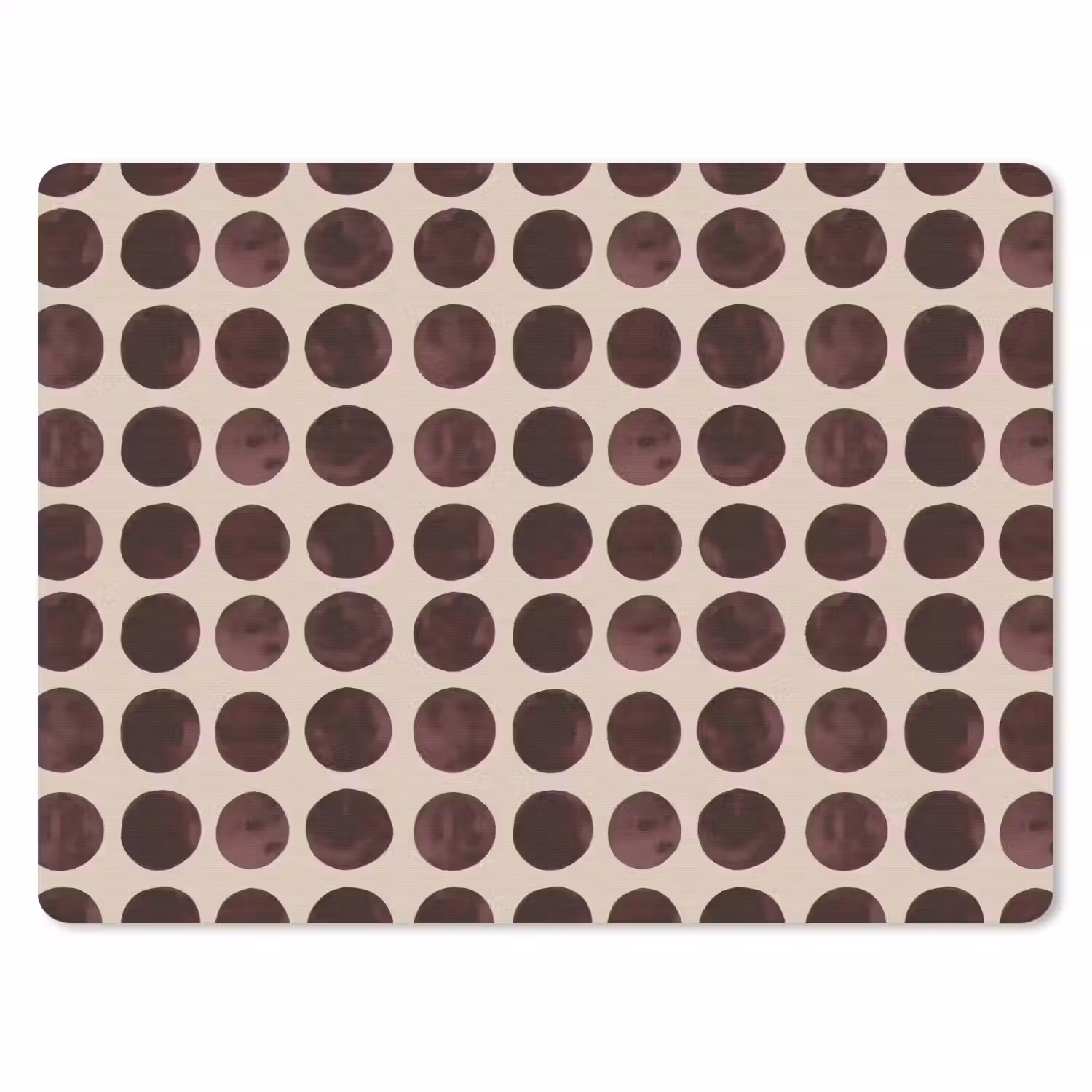 Stippen - Patroon - Bruin muismat rubber klein 262 -3d