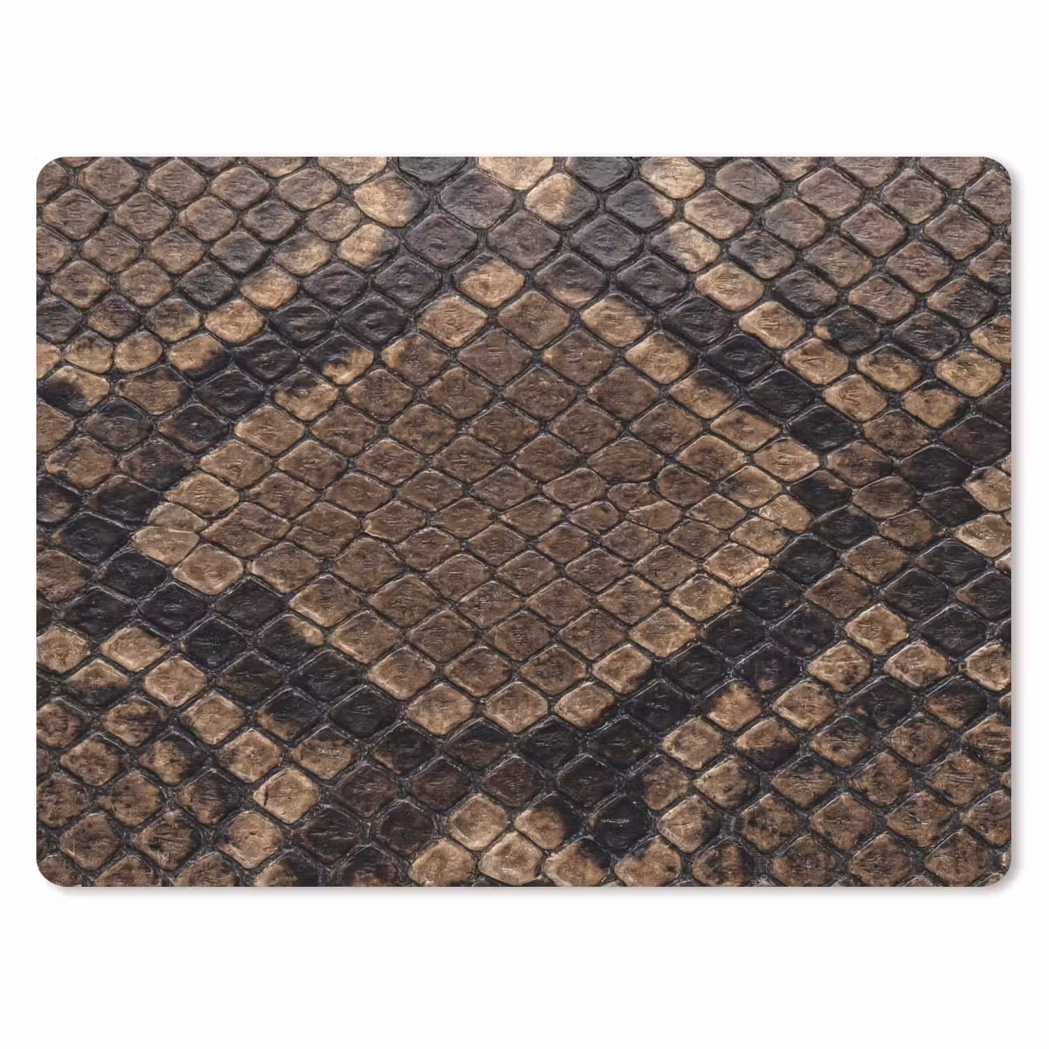 Python - Schubben - Brons muismat rubber klein -3d