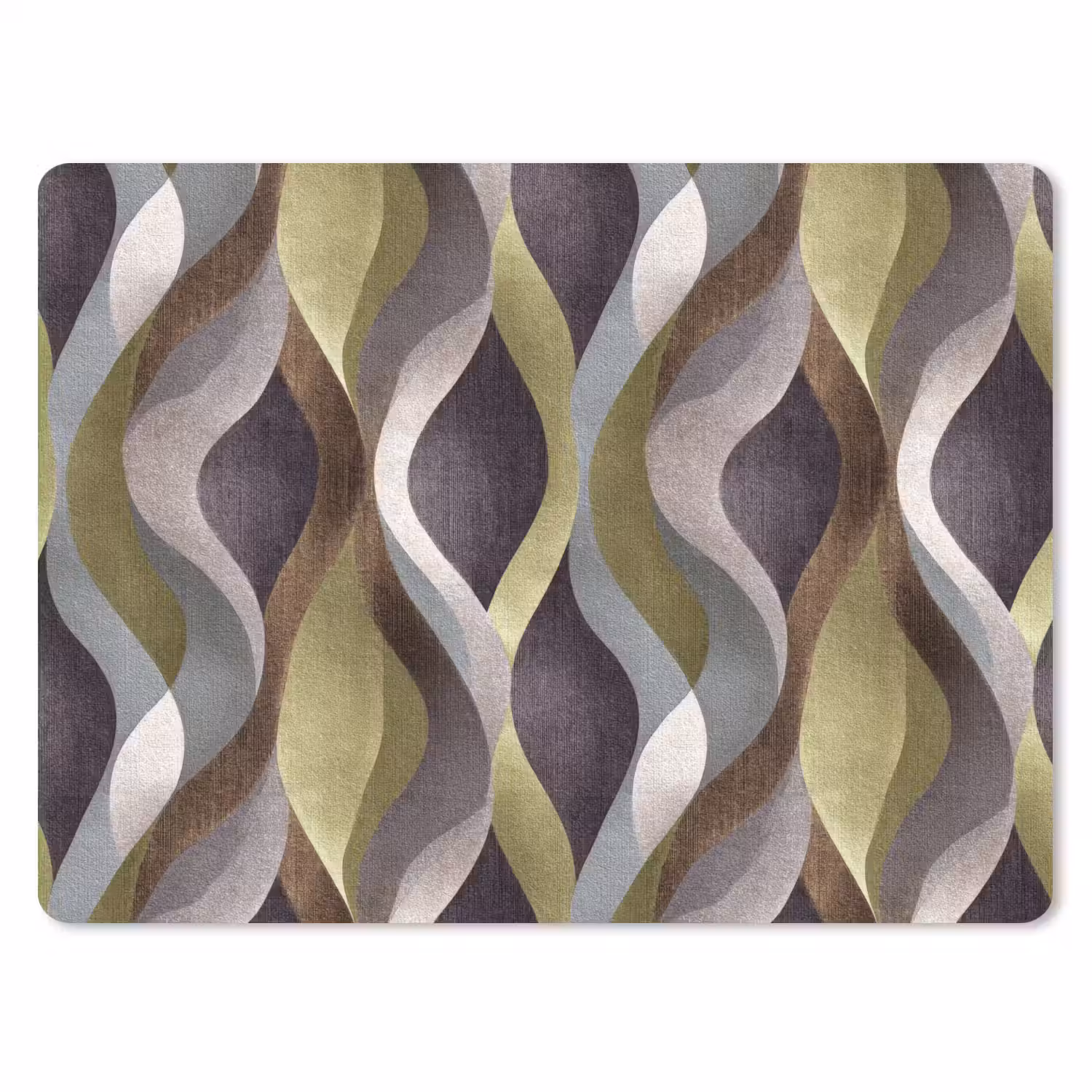 Retro - Banen - Kleurrijk muismat rubber klein 262 -3d