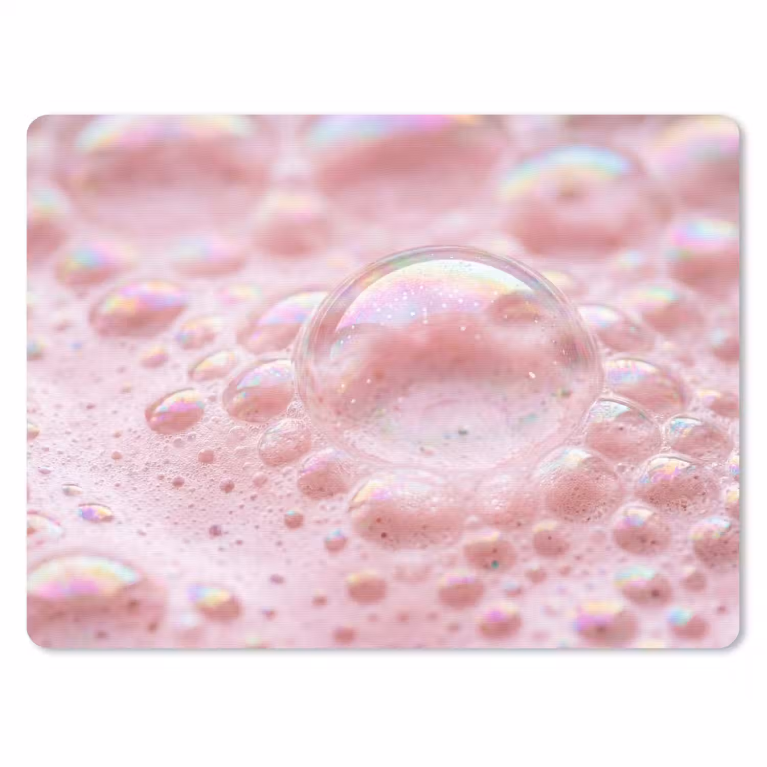 Schuim - Structuur - Roze muismat rubber klein -3d