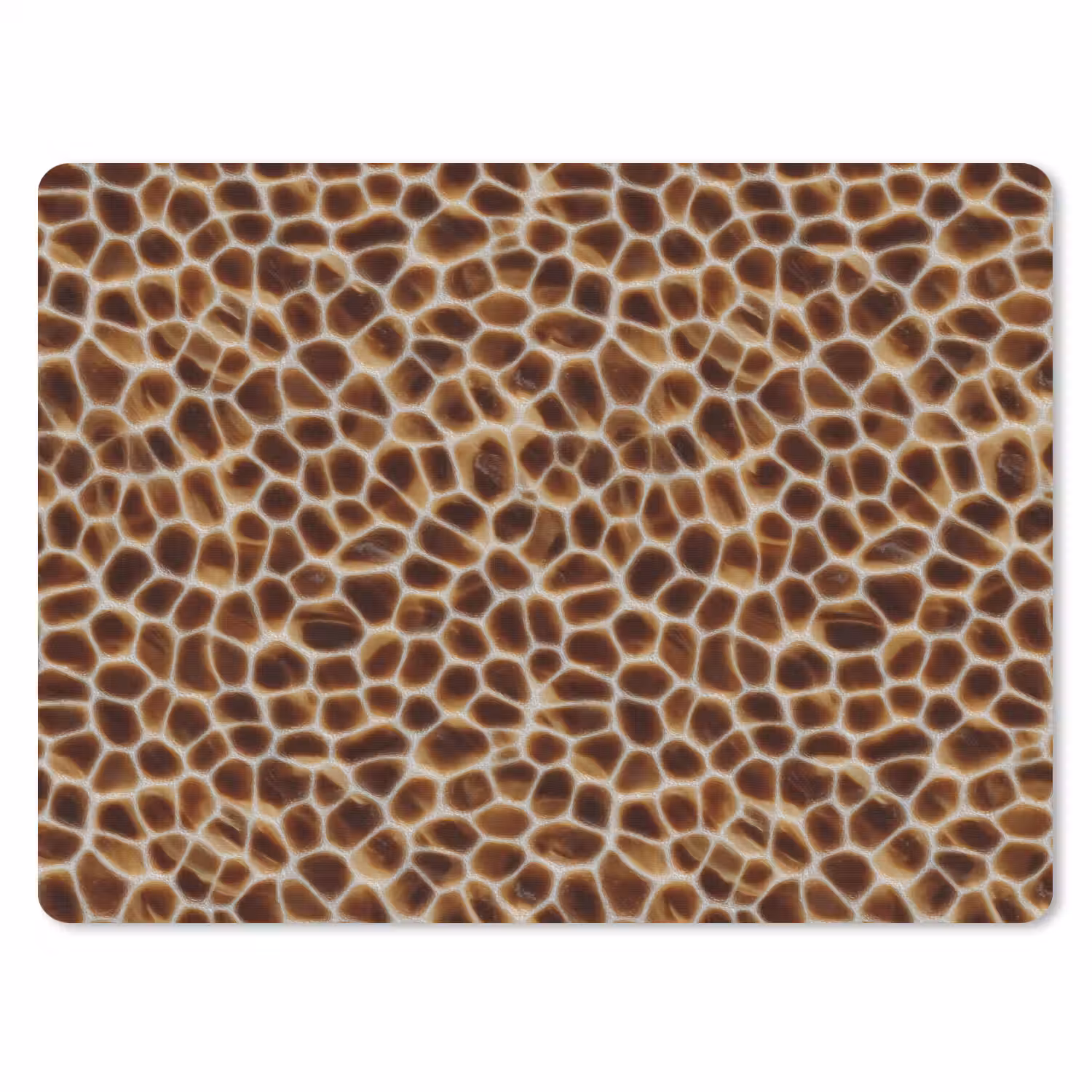 Schildpad - Patroon - Bruin muismat rubber klein 262 -3d