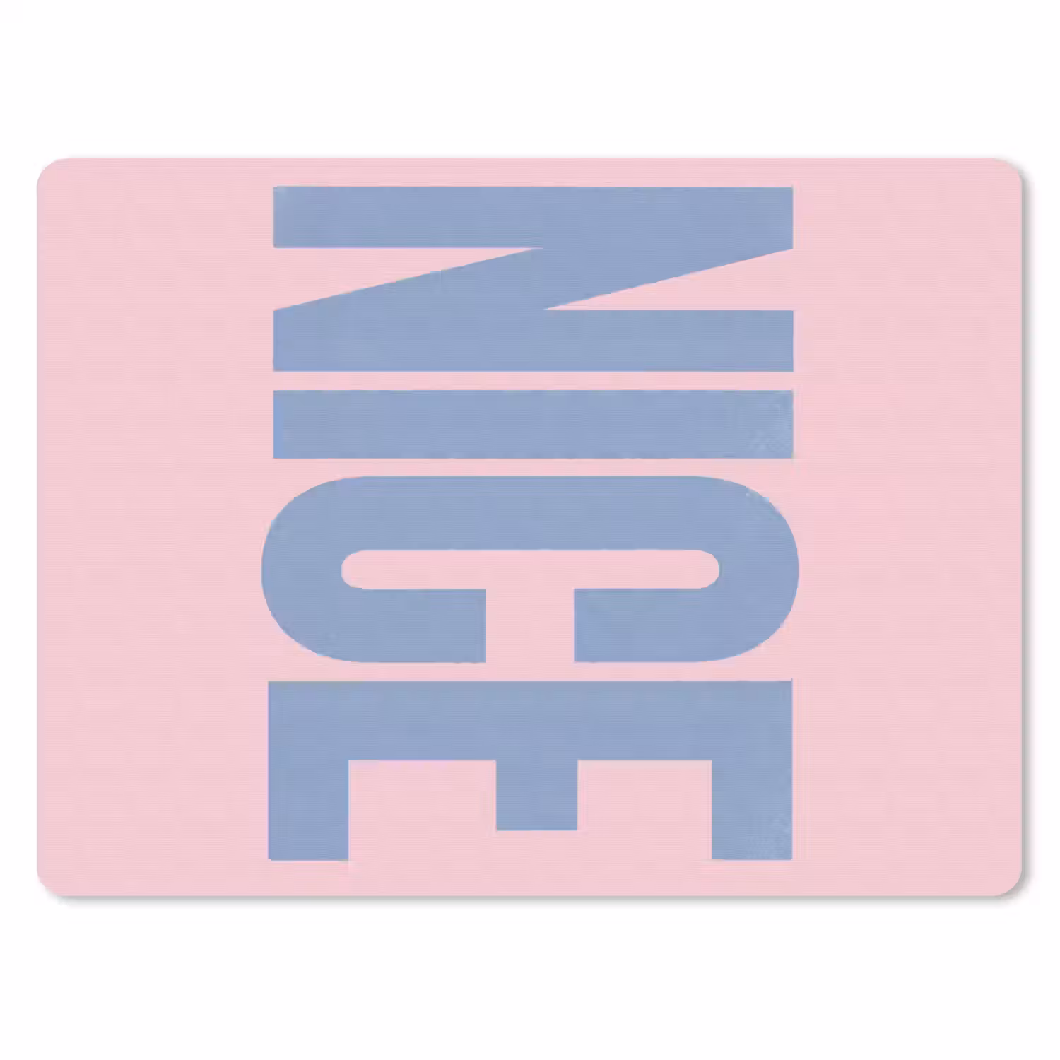 Nice - Paars - Roze muismat rubber klein -3d