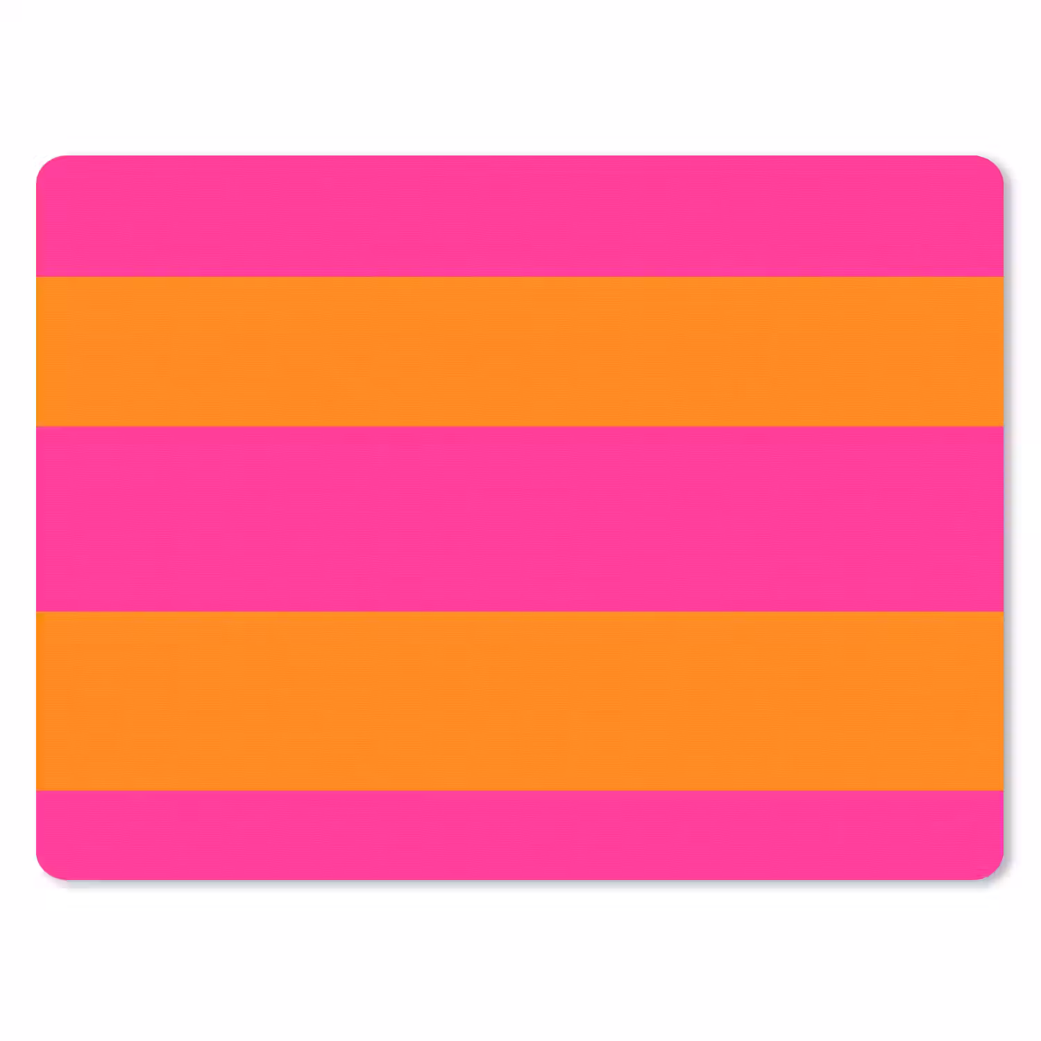Strepen - Horizontaal - Roze muismat rubber klein 262 -3d