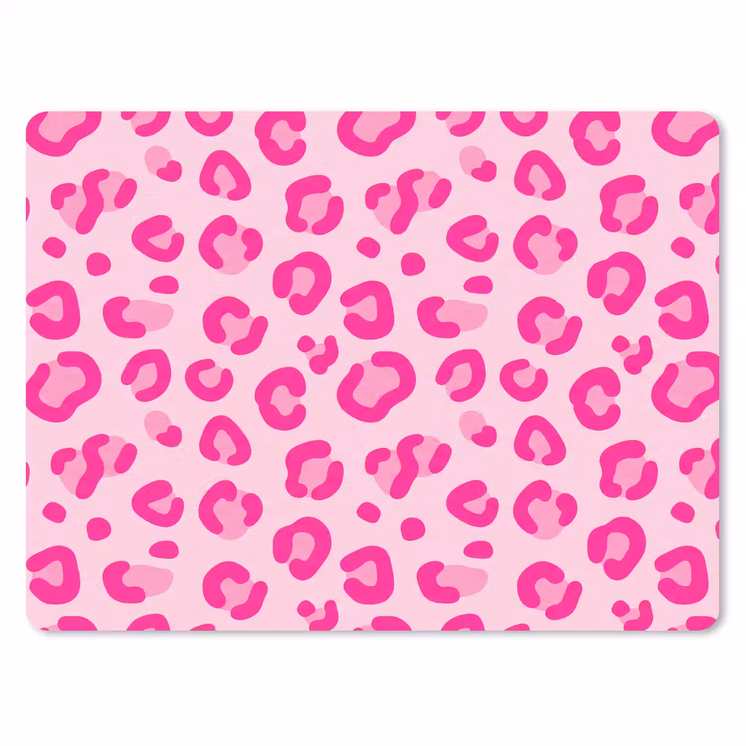 Dierenprint - Patroon - Abstract - Modern - Roze muismat rubber klein -3d