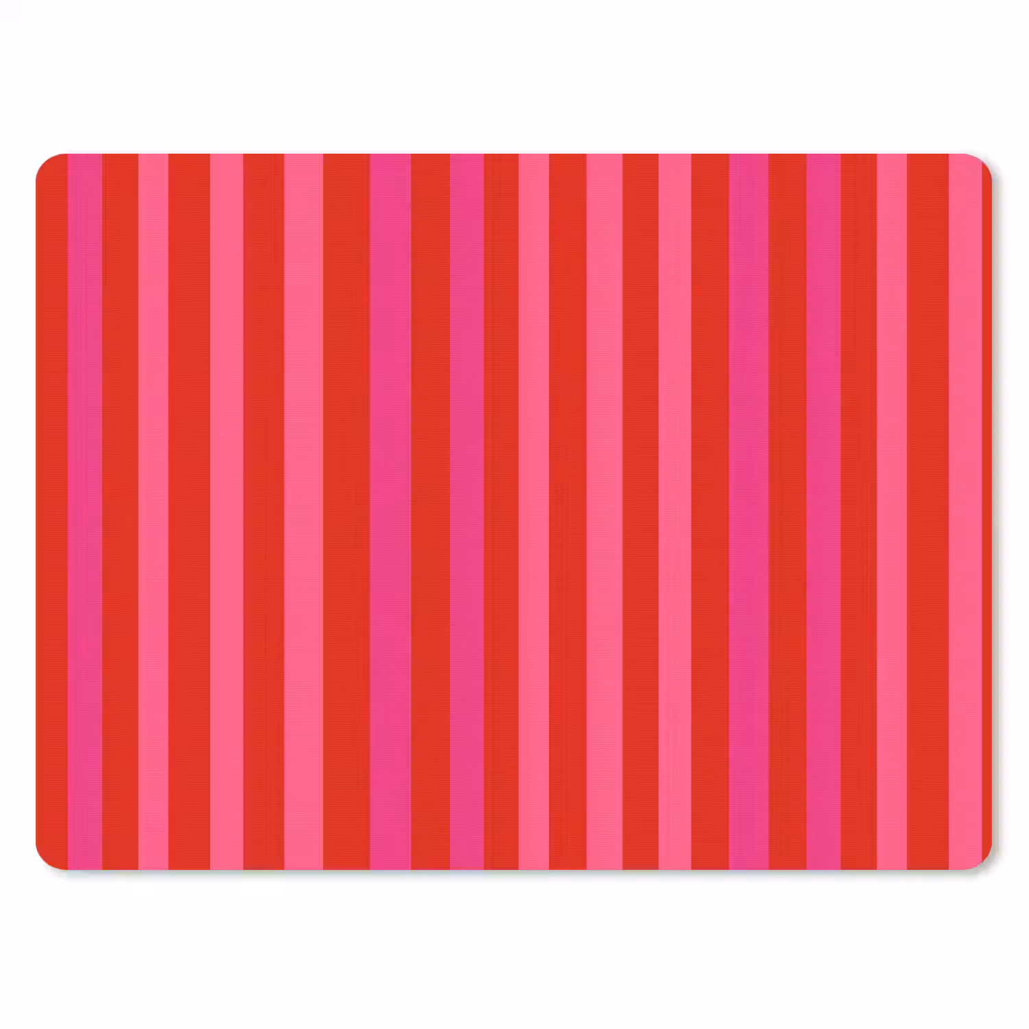 Verticaal - Strepen - Roze muismat rubber klein 262 -3d
