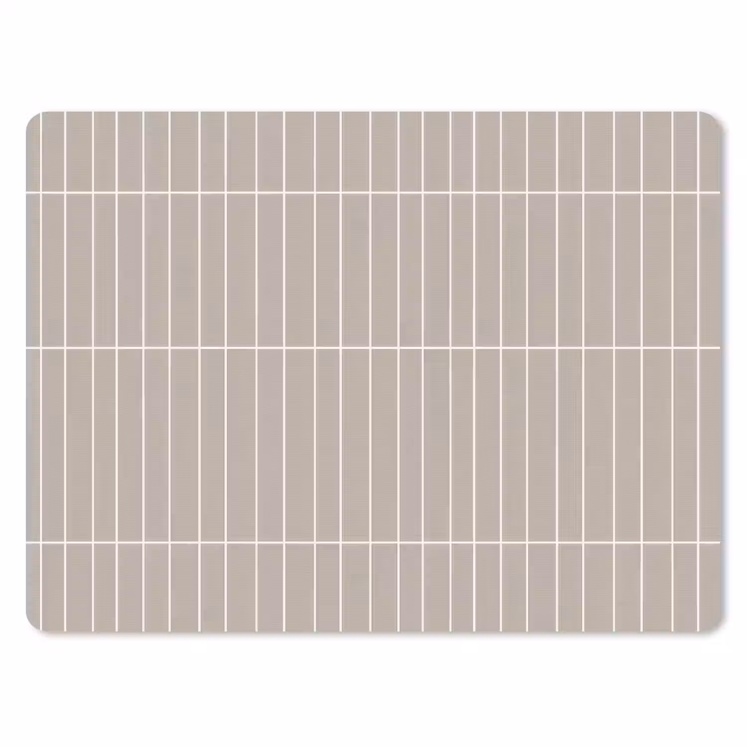 Verticaal - Wandtegel - Licht Beige muismat rubber klein 262 -3d
