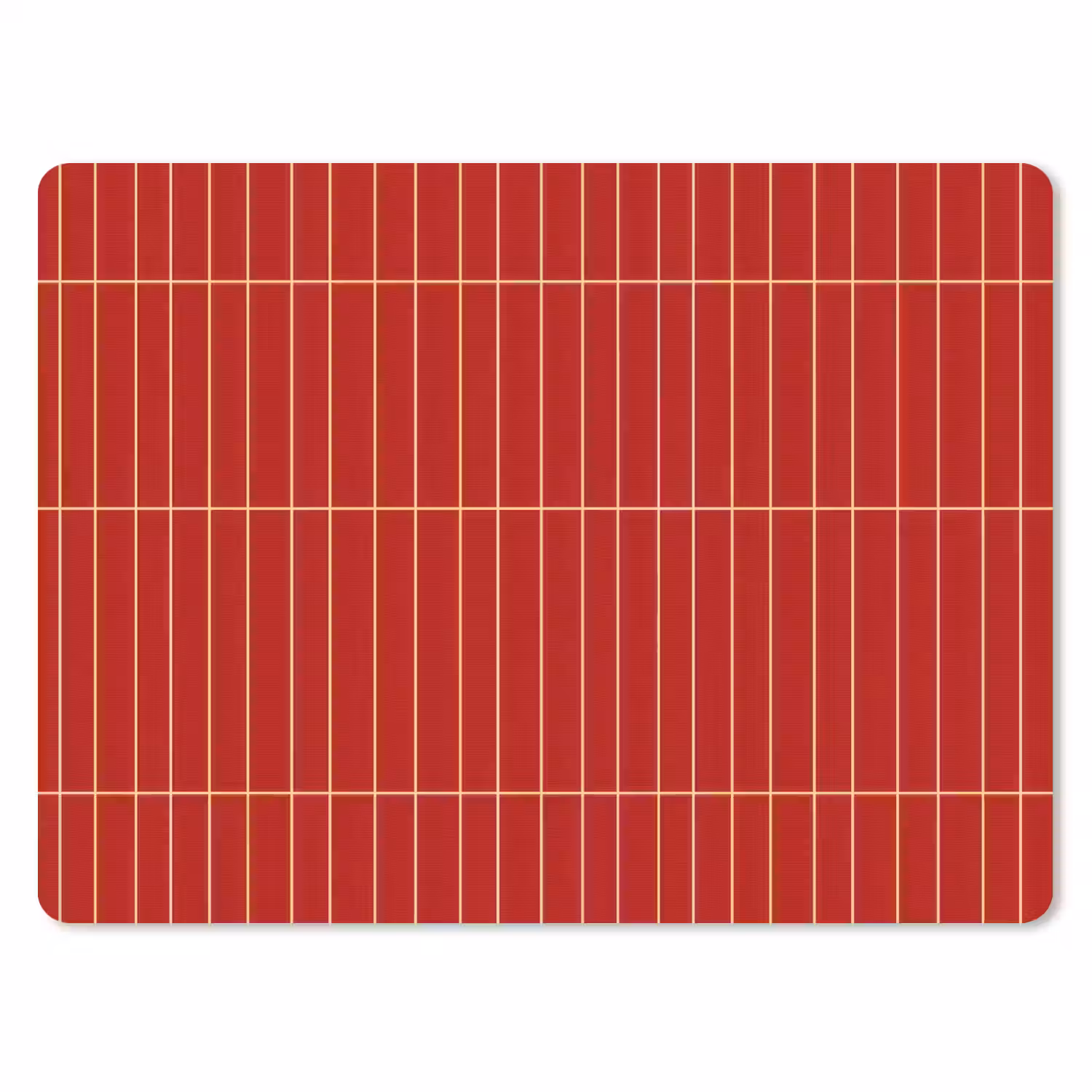 Verticaal - Wandtegel - Helderrood muismat rubber klein 262 -3d