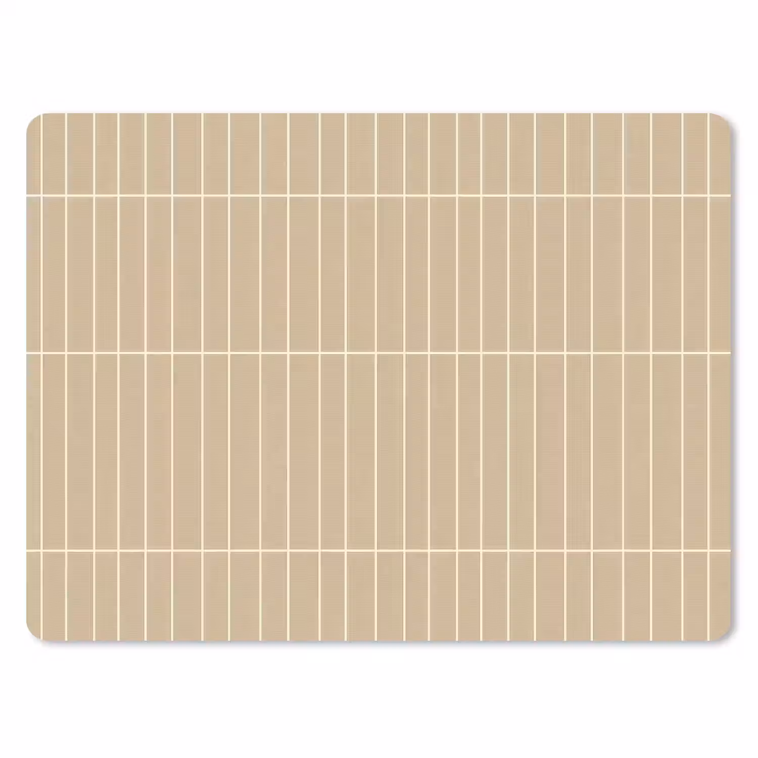 Verticaal - Wandtegel - Zand - Beige muismat rubber klein 262 -3d