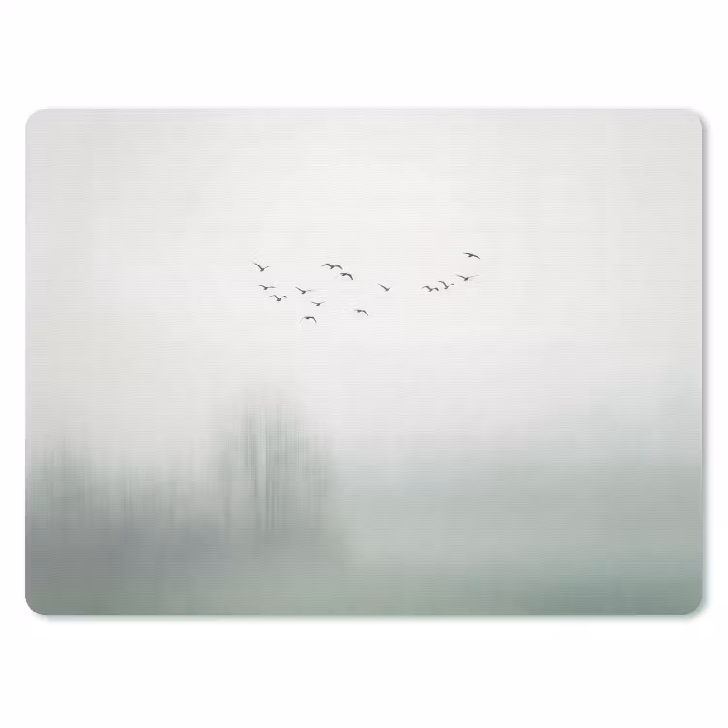Vogel - Vlucht - Natuur - Minimalistisch muismat rubber klein -3d