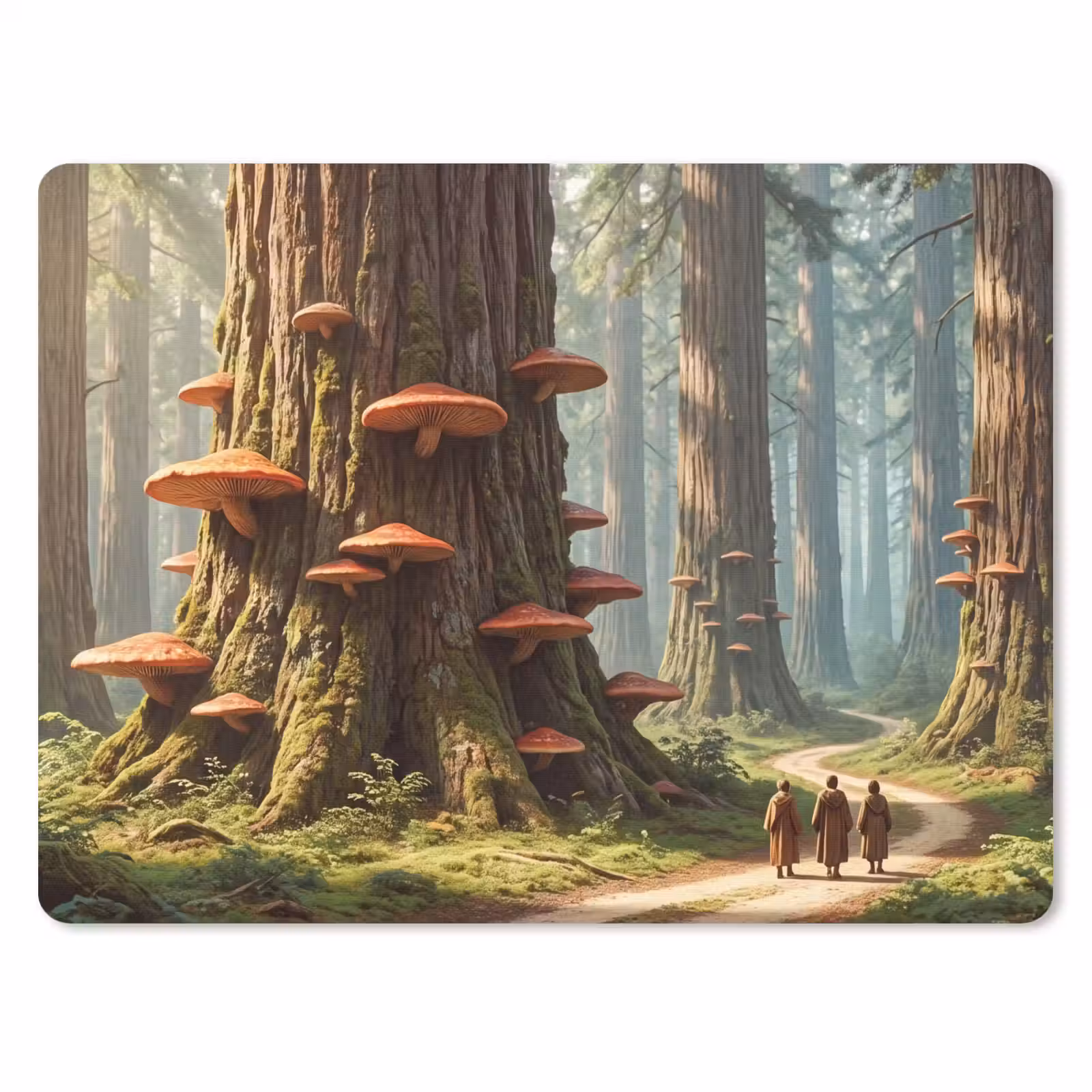 Mauspad - Wald – Bäume – Natur - Bos - Bomen - Natuur muismat rubber klein