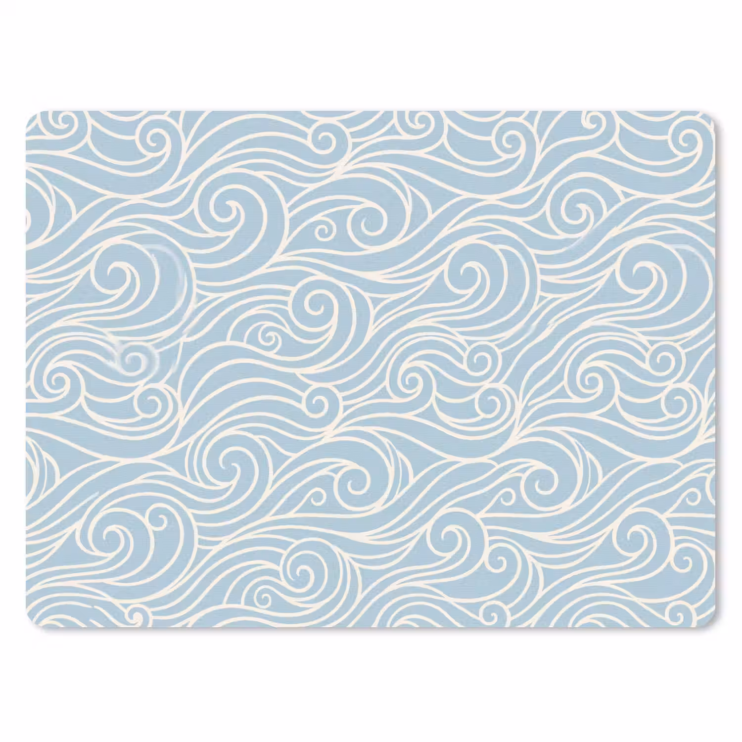 Golf - Abstract - Natuur - Modern - Blauw muismat rubber klein -3d
