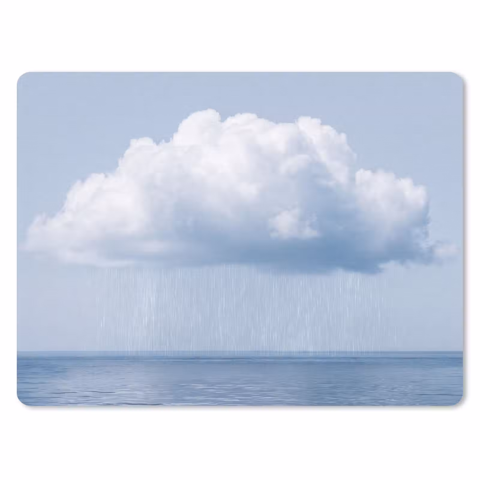 Mauspad - Wolke – Regen – Natur - Wolk - Regen - Natuur muismat rubber klein