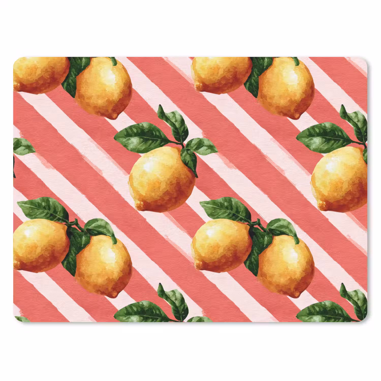 Citroen - Geïllustreerd - Oranje muismat rubber klein 262 -3d