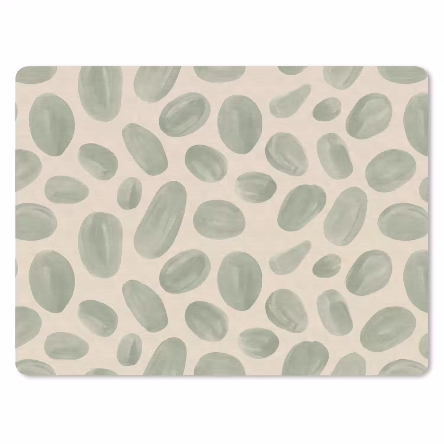 Abstract - Patroon - Organisch - Groen - Modern muismat rubber klein -3d