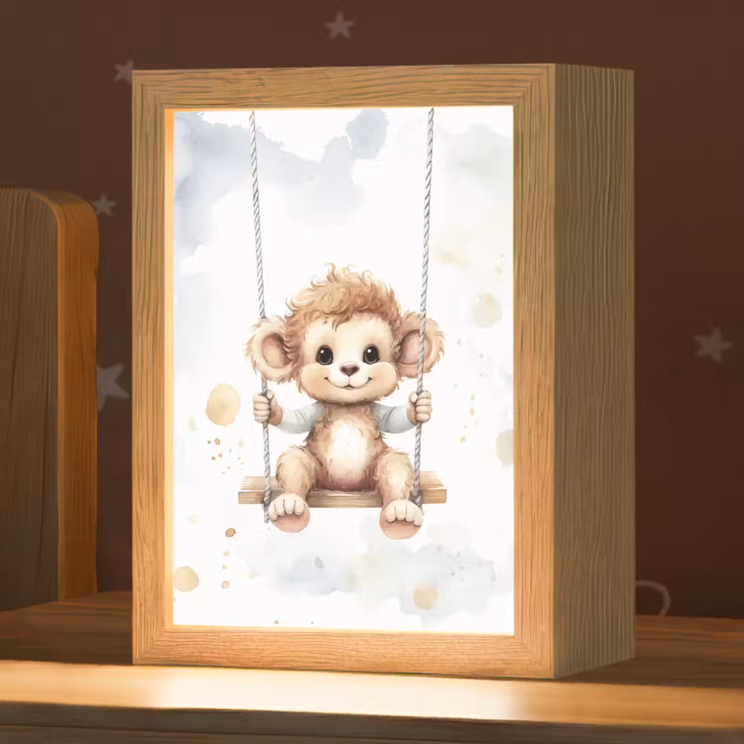 Aap - Dier - Kinderen Light Box met kabel klein -zzz_3d_website