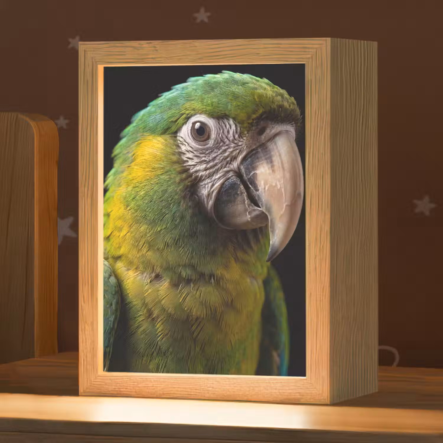 Ara - Portret - Groen Light Box met kabel (Kinderlampje) klein -zzz_3d_website