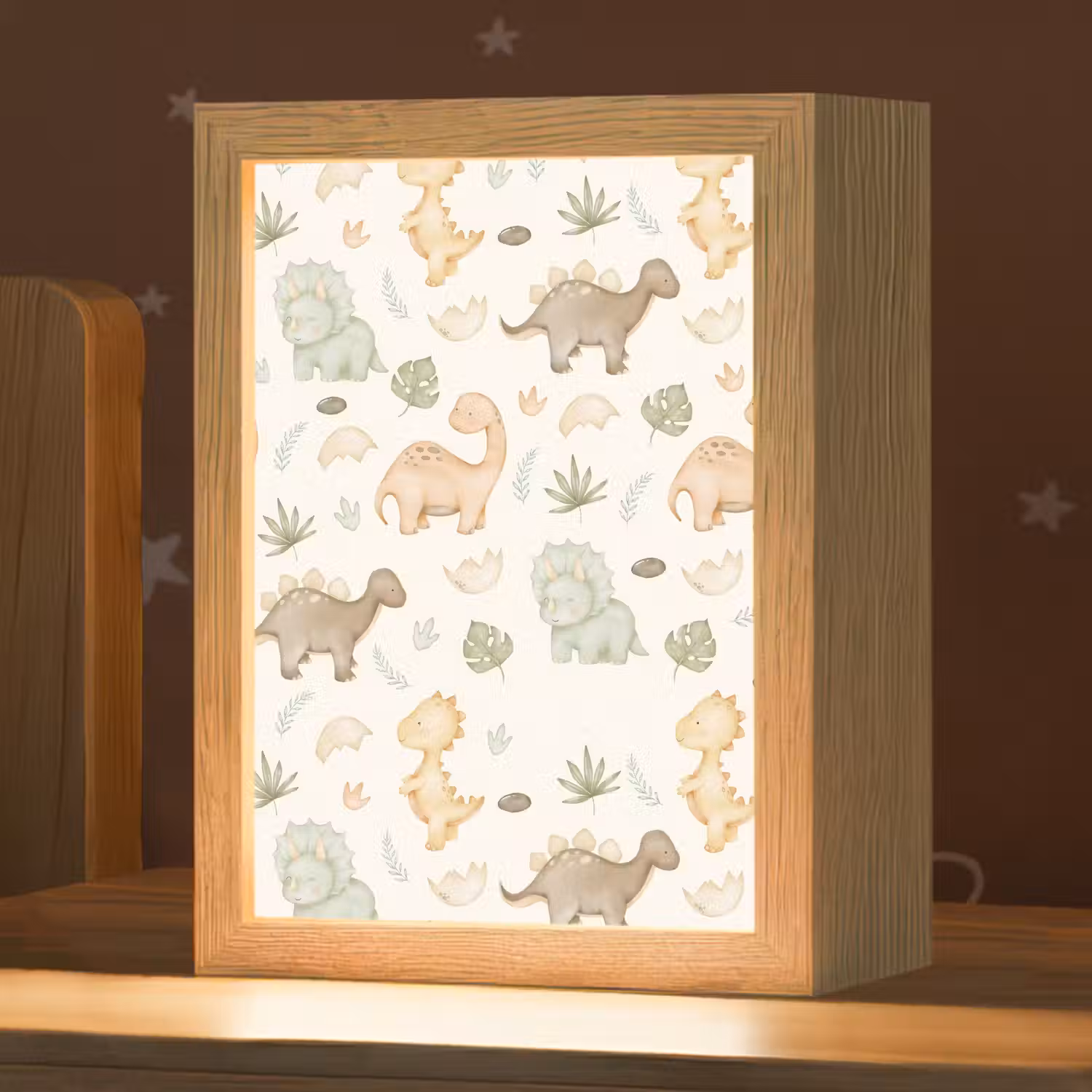 Dino - Patroon - Pastel Light Box met kabel klein -zzz_3d_website