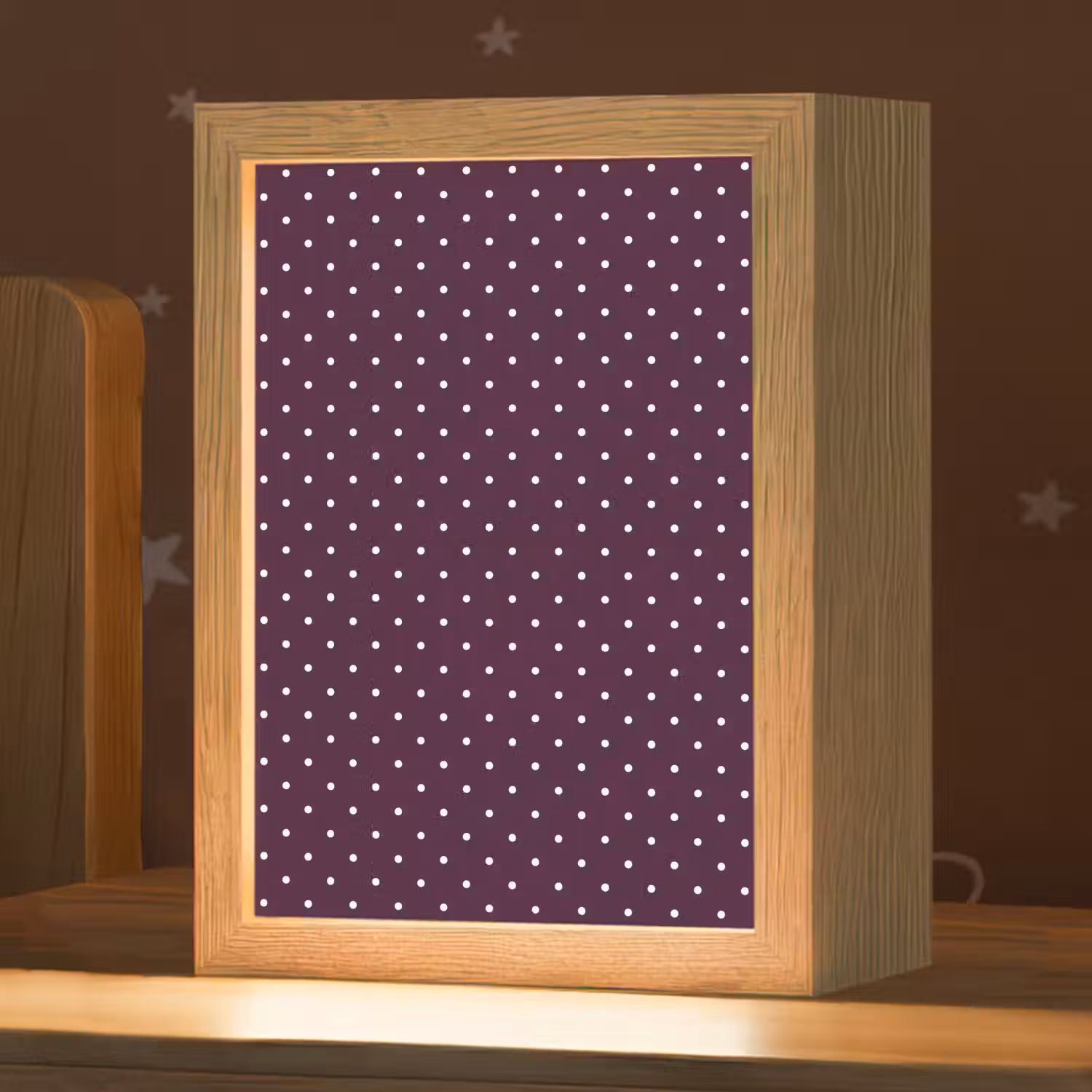 Stippen - Modern - Paars Light Box met kabel (Kinderlampje) klein 904 -zzz_3d_website