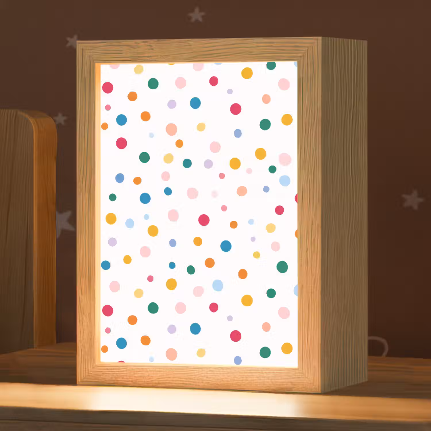 Stippen - Speels - Kleurrijk Light Box met kabel (Kinderlampje) klein 904 -zzz_3d_website