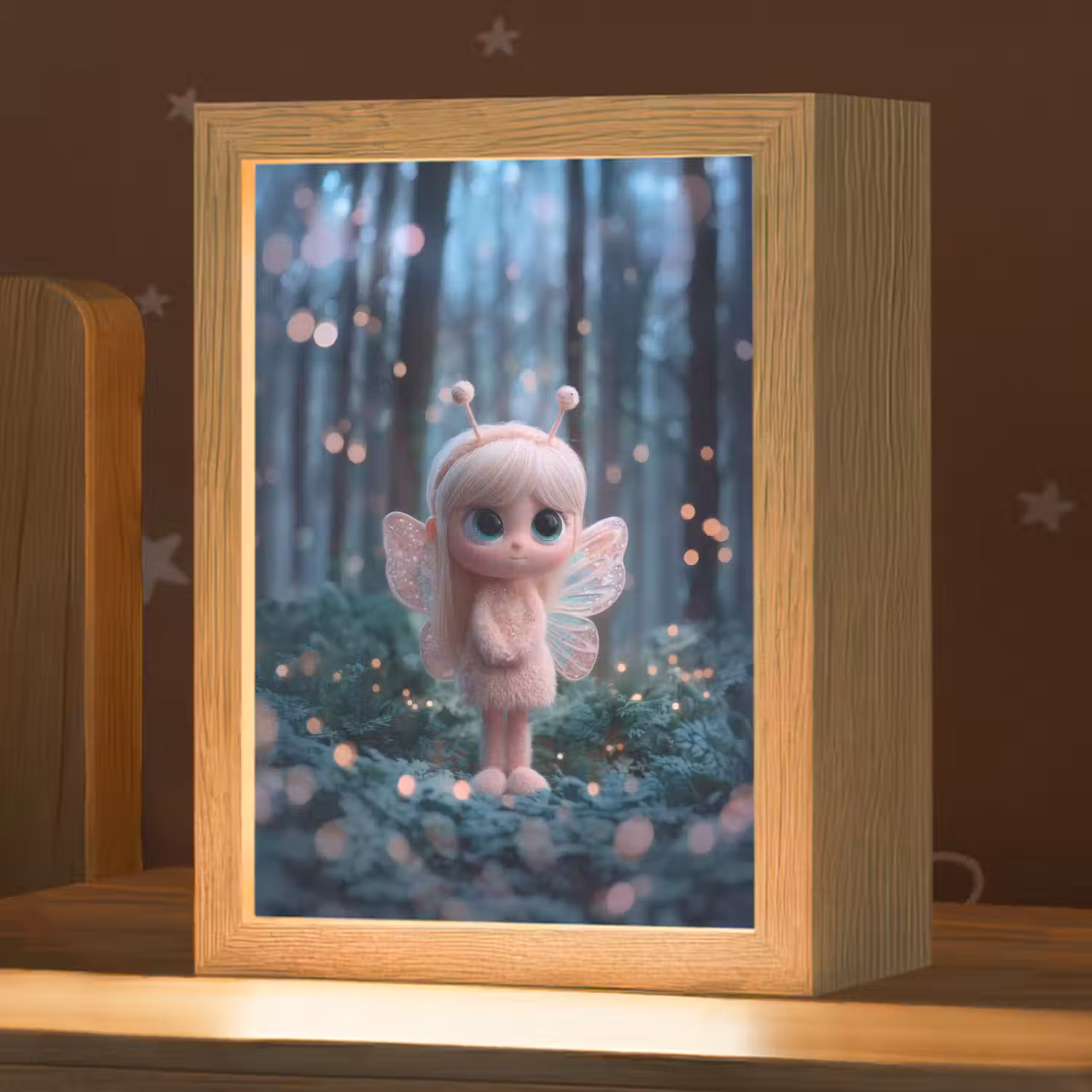 Elfje - Cartoon - Bos - Lichtjes Light Box met kabel klein -zzz_3d_website