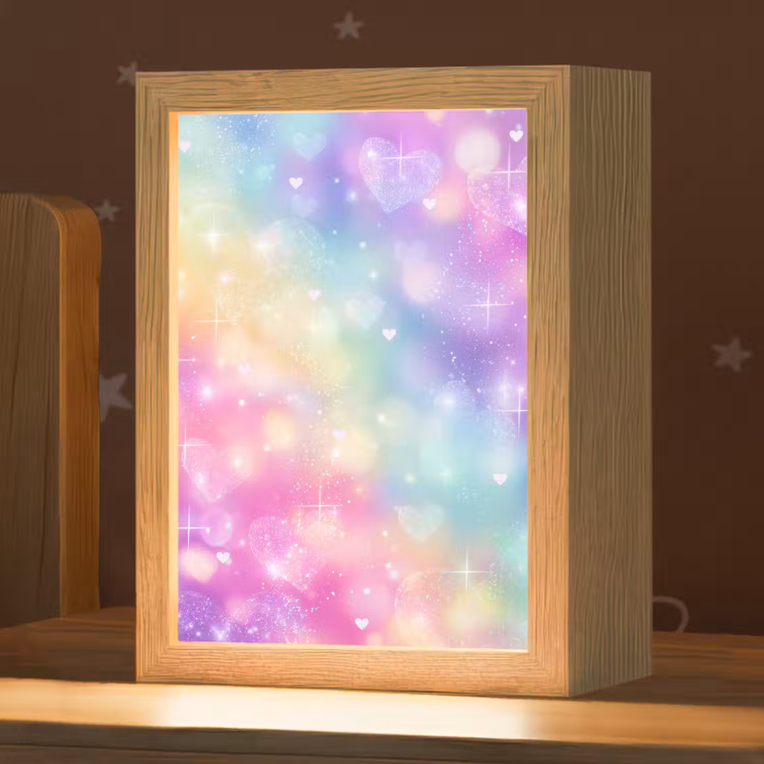 Licht - Regenboog - Hartjes Light Box met kabel klein -zzz_3d_website