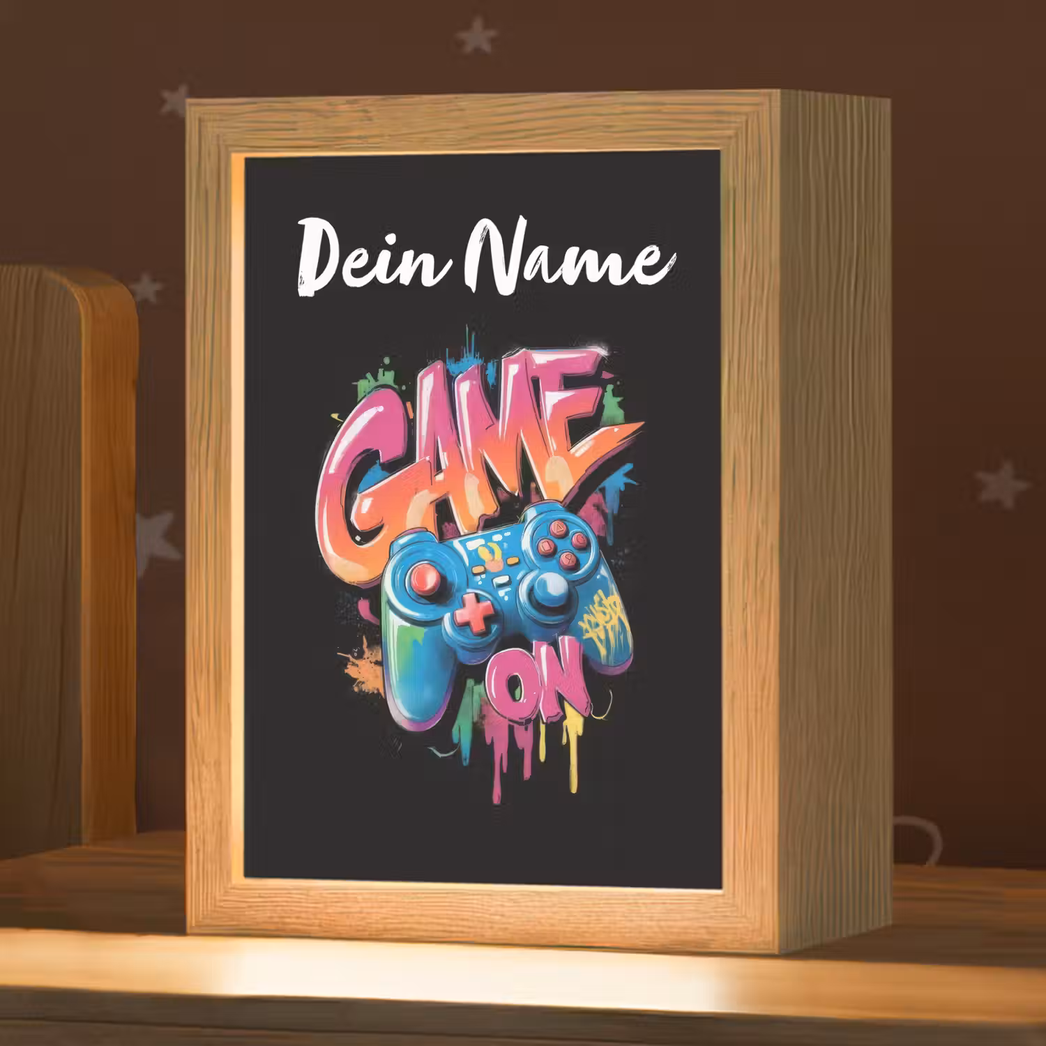 Controller - Game - Graffiti - Tekst Light Box met kabel (Kinderlampje) klein -zzz_3d_website