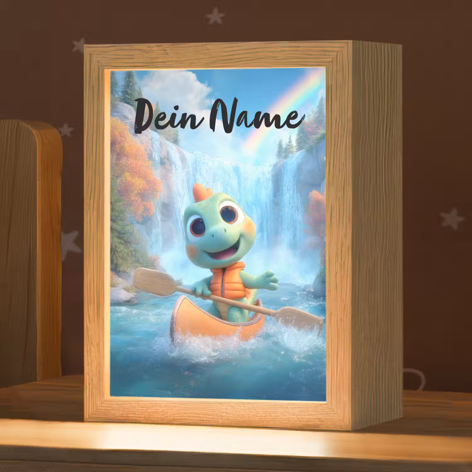 Dino - Natuur - Waterval Light Box met kabel (Kinderlampje) klein -zzz_3d_website