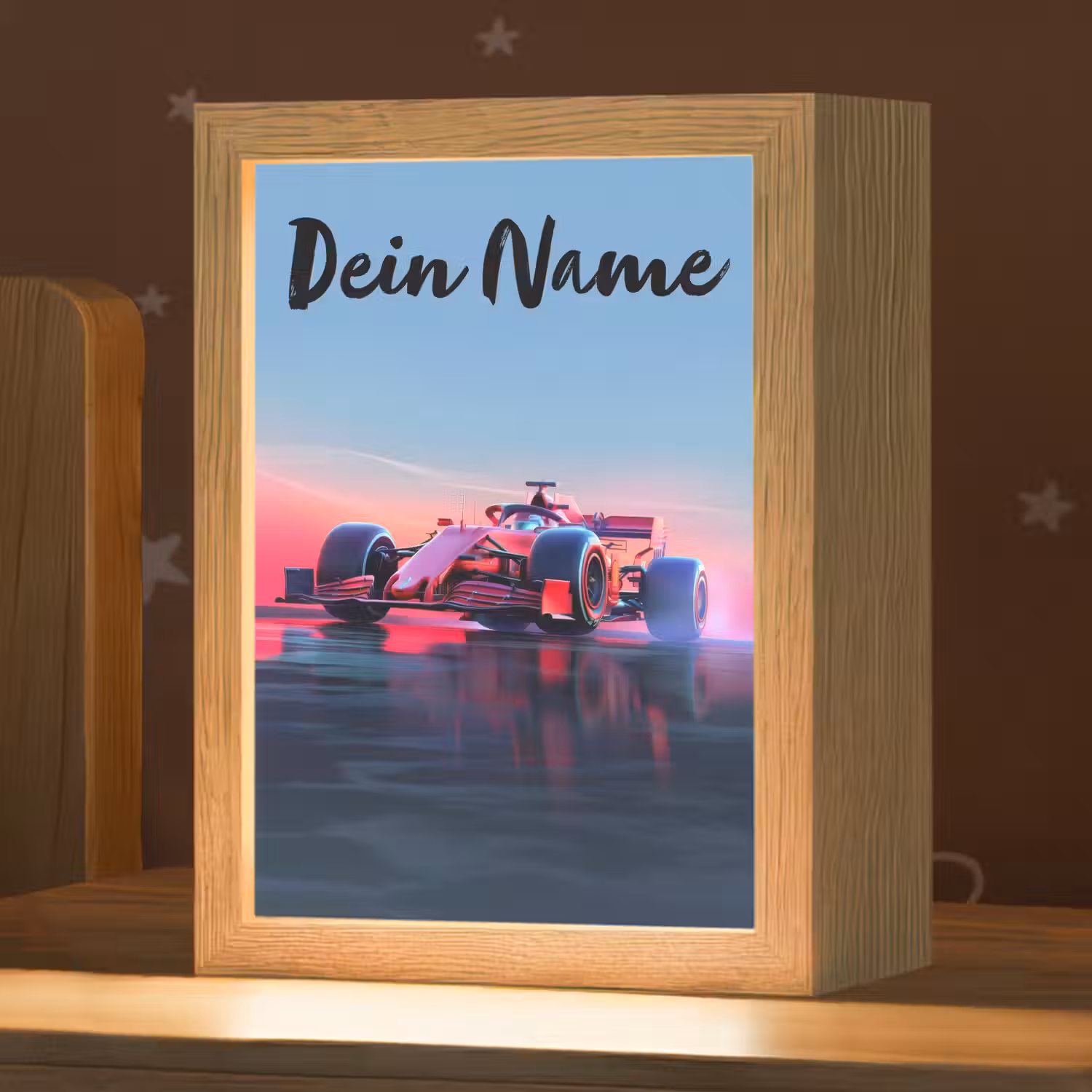 Formule 1 - Race - Auto - Jongens Light Box met kabel (Kinderlampje) klein -zzz_3d_website