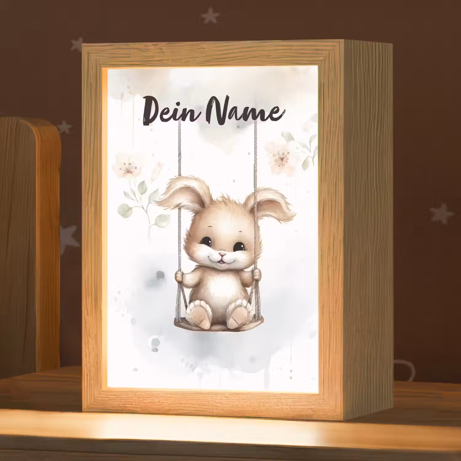 Konijn - Baby dier - Kinderen Light Box met kabel (Kinderlampje) klein -zzz_3d_website