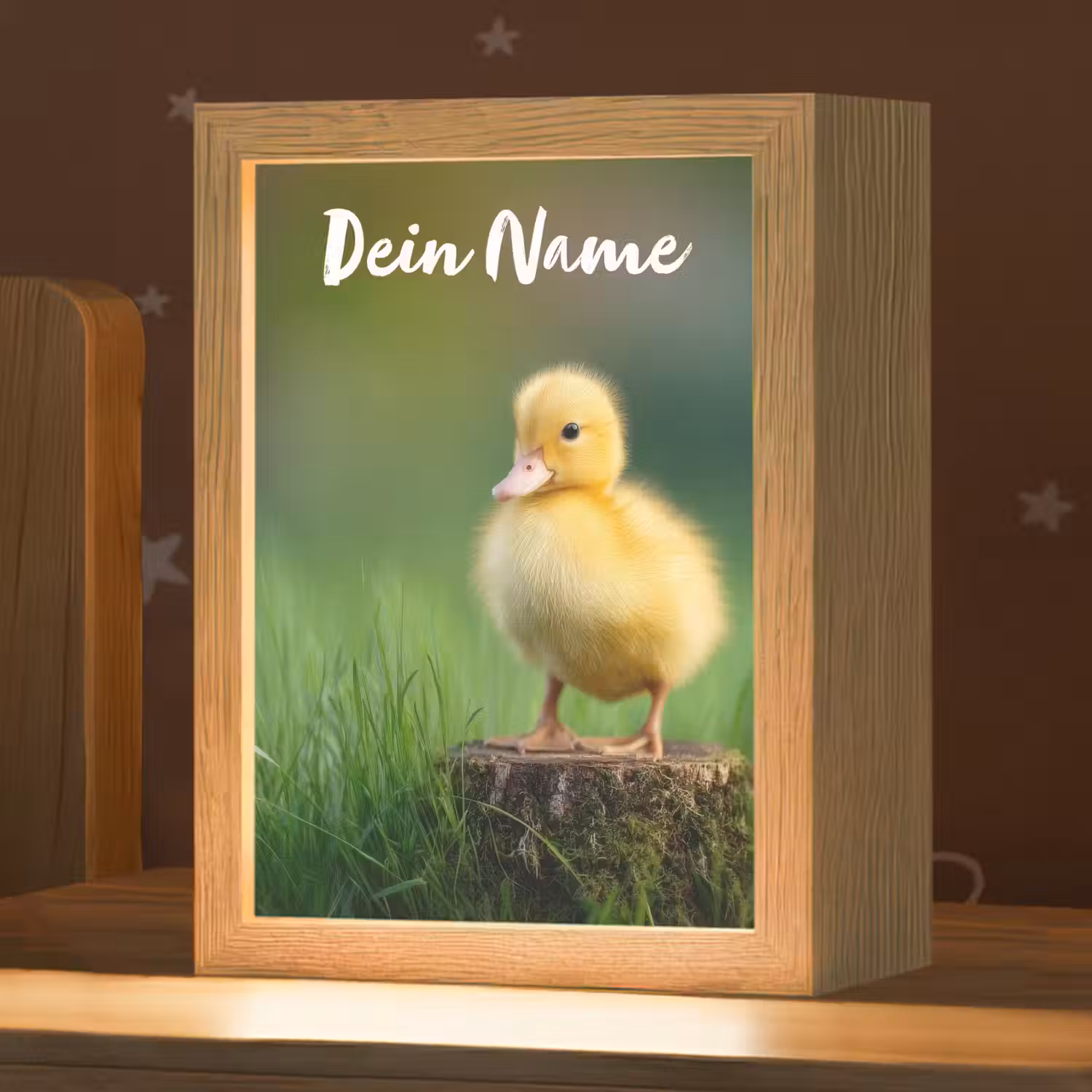 Kuiken - Eend - Geel - Gras Light Box met kabel (Kinderlampje) klein -zzz_3d_website
