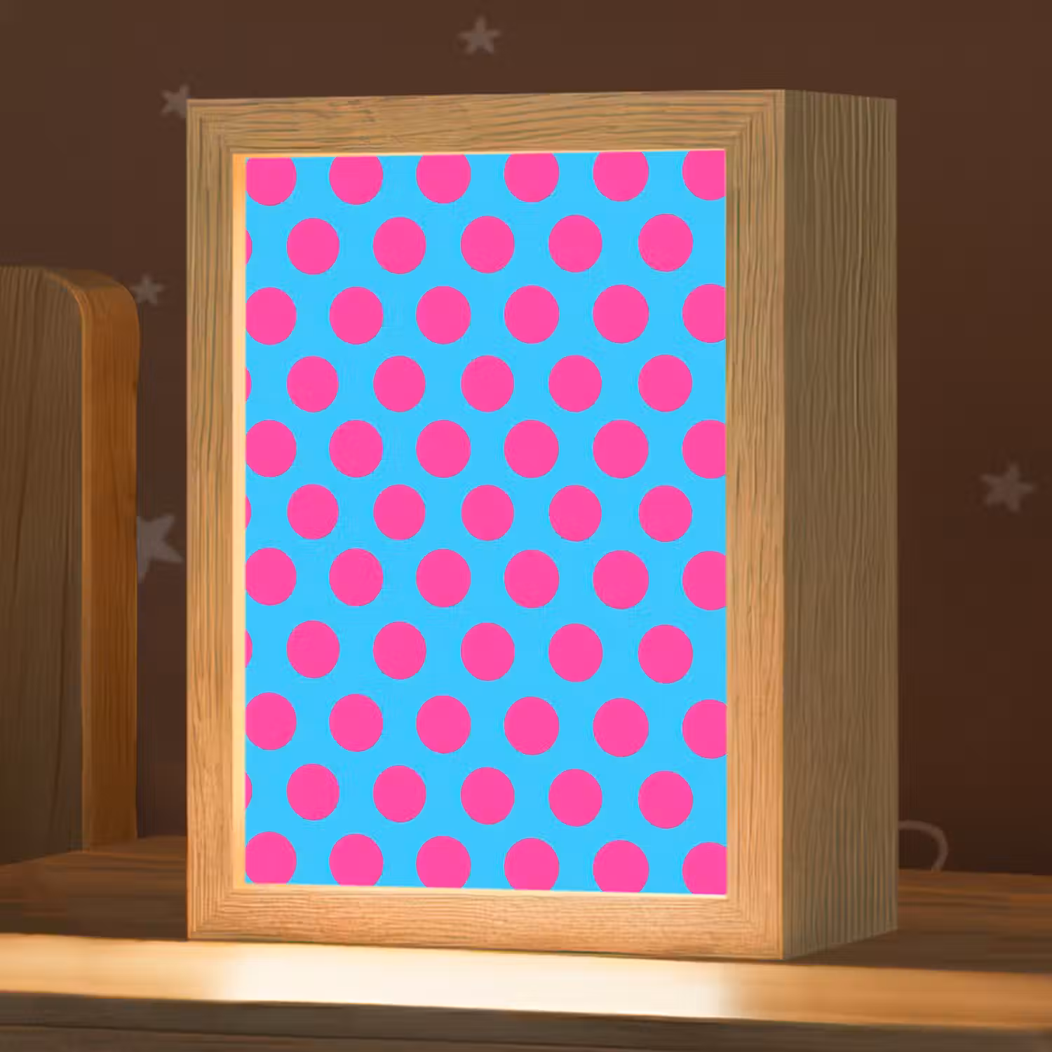 Stippen - Klassiek - Roze Light Box met kabel (Kinderlampje) klein 904 -zzz_3d_website