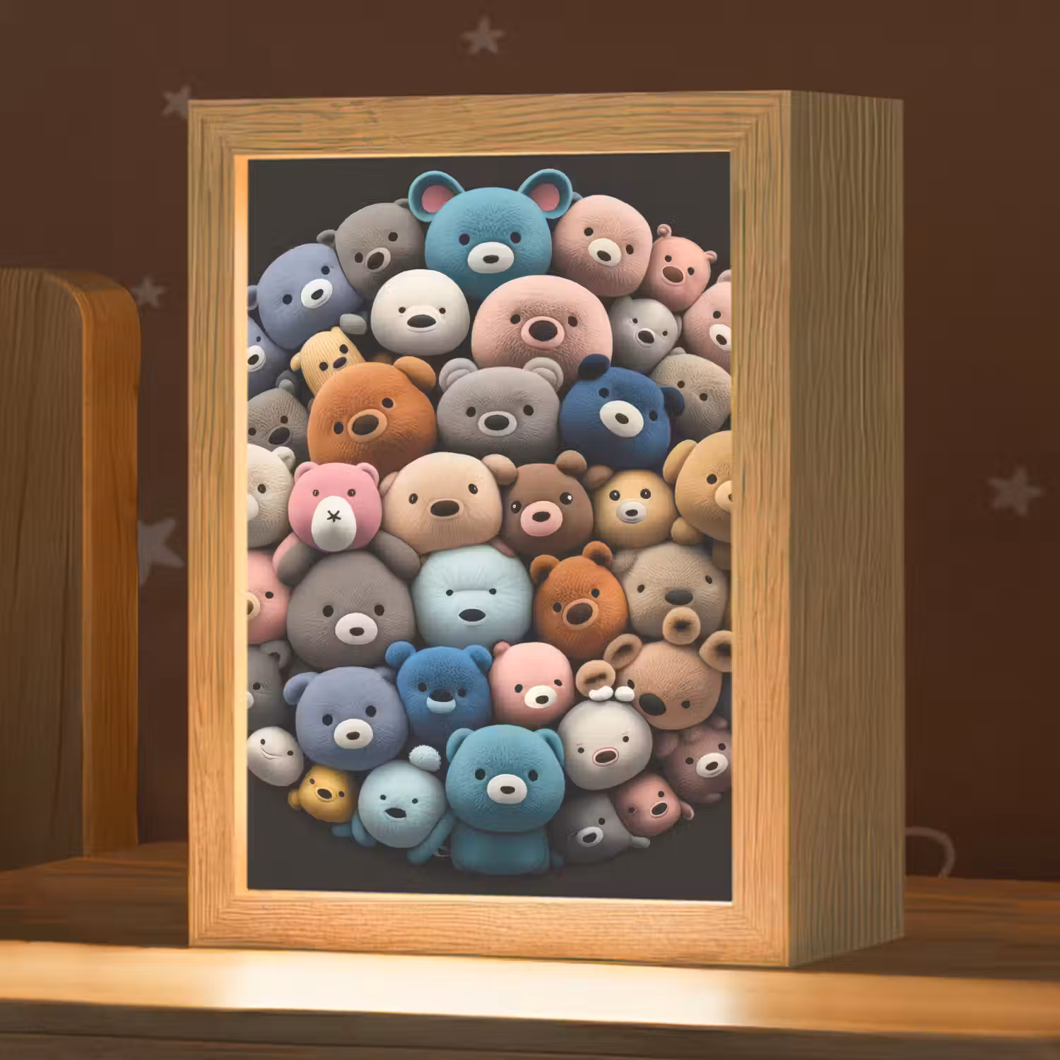 Teddybeer - Knuffel - Dieren - Meisjes - Jongens Light Box met kabel klein -zzz_3d_website